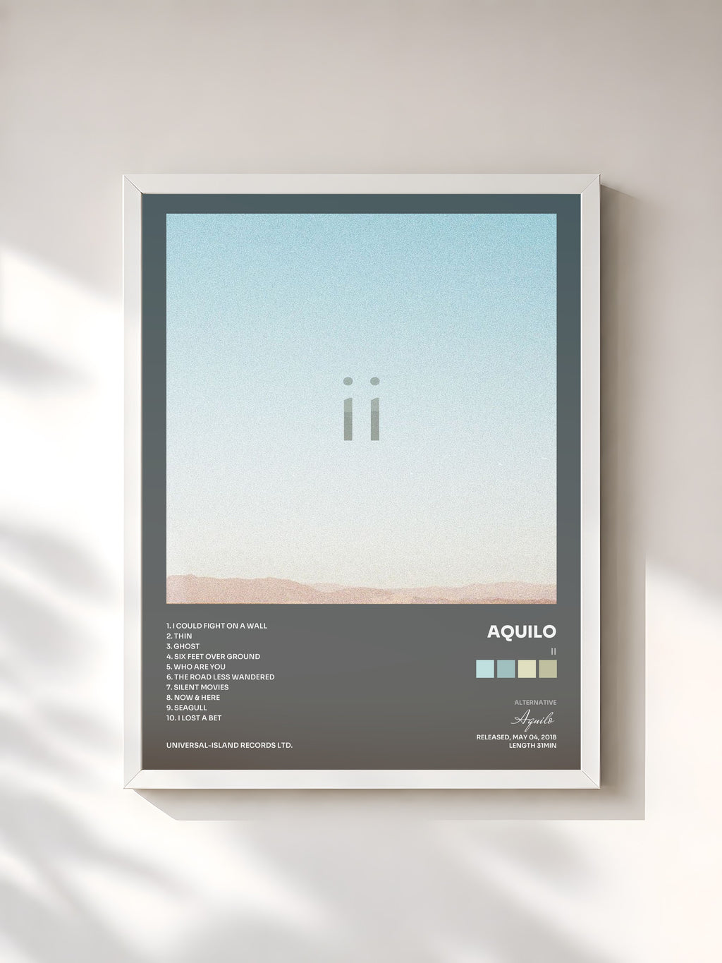 #blanc ii by Aquilo as a framed art print, white frame, printed and framed in France