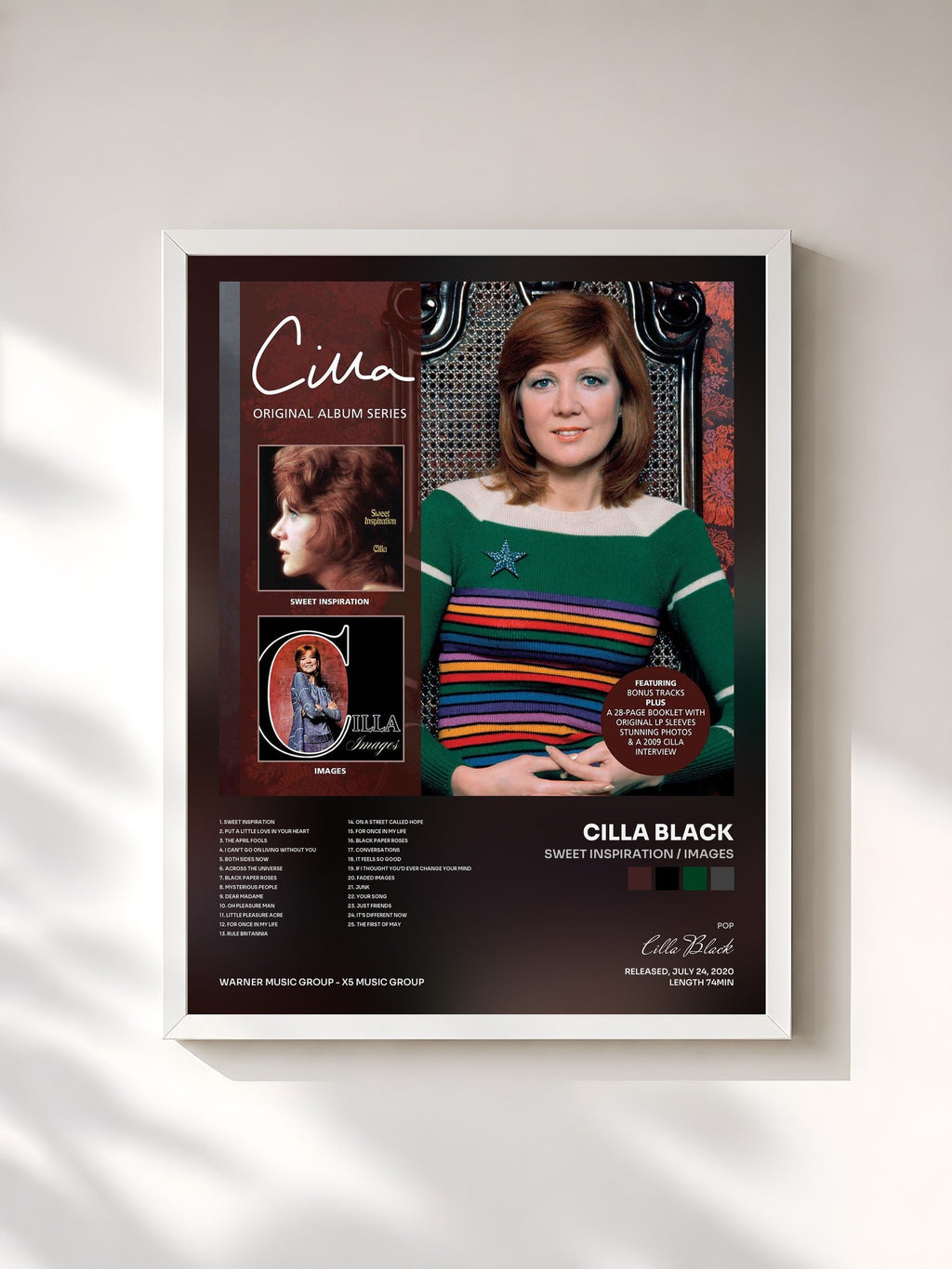 #blanc Sweet Inspiration / Images di Cilla Black in stampa incorniciata, cornice bianca, stampata e incorniciata in Francia