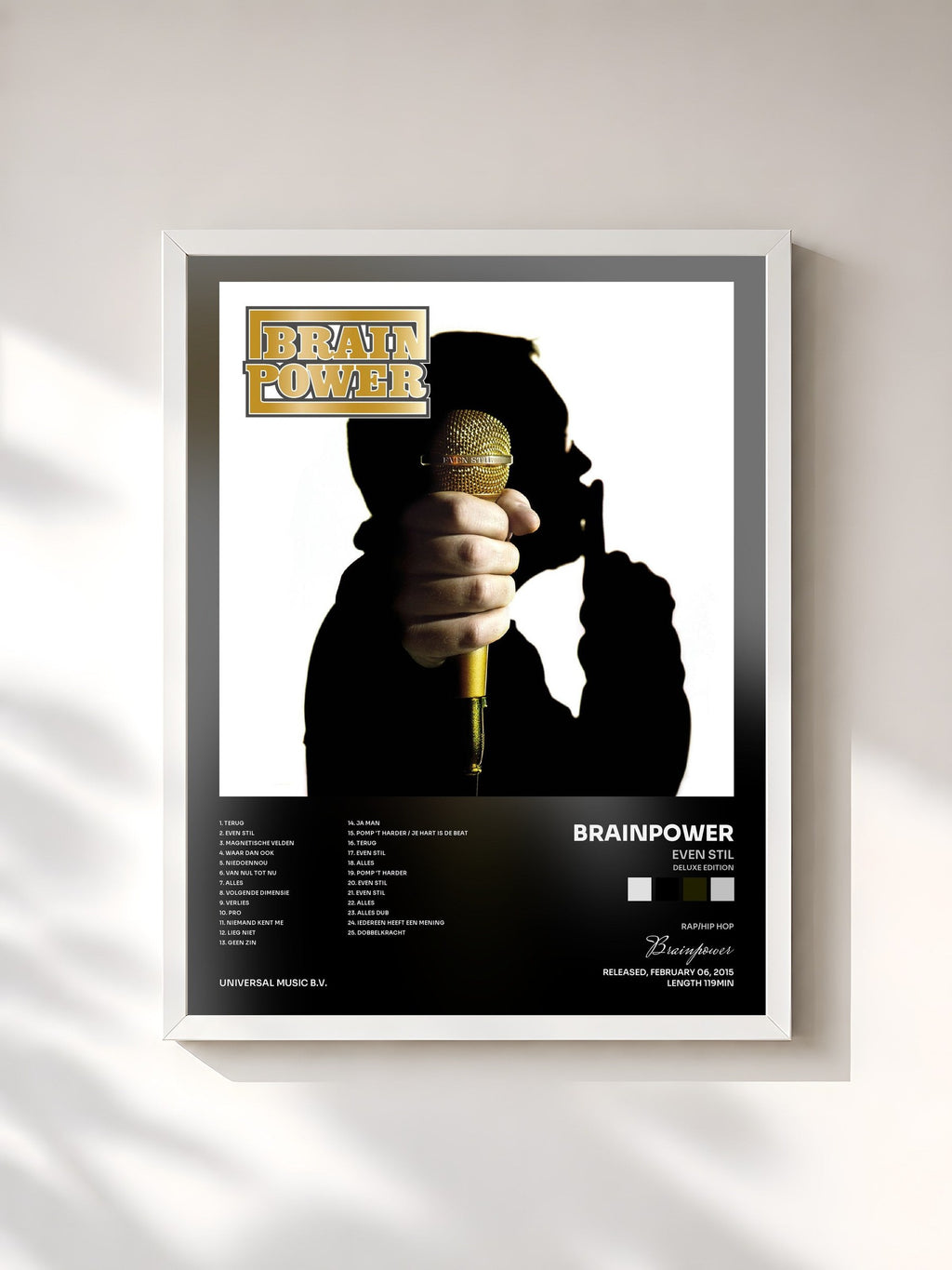 #blanc Even Stil (Deluxe Edition) von Brainpower als gerahmter Kunstdruck, weißer Rahmen, gedruckt und gerahmt in Frankreich