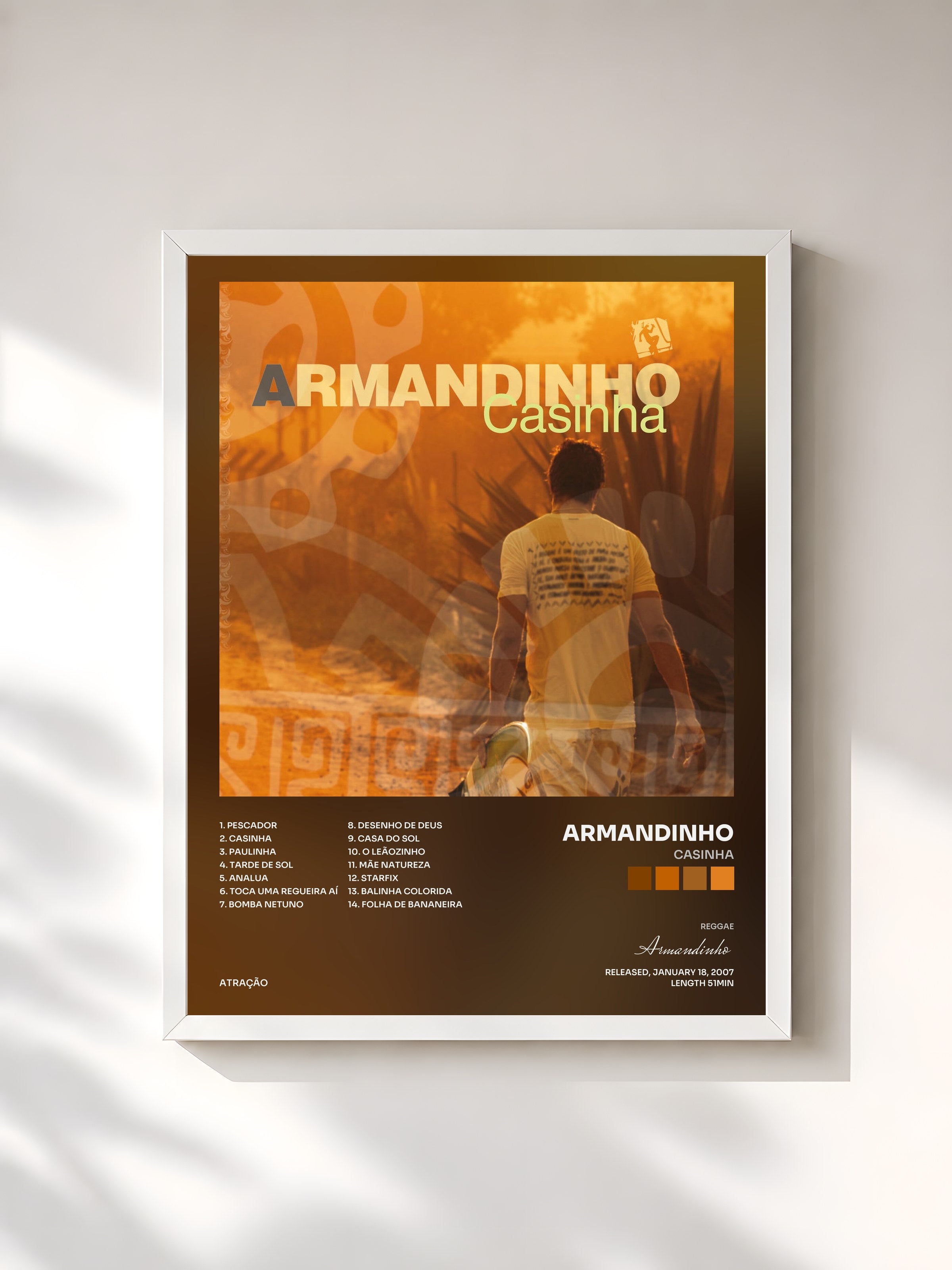 #blanc Tableau de l'album Casinha de Armandinho, cadre blanc, imprimé et encadré en France