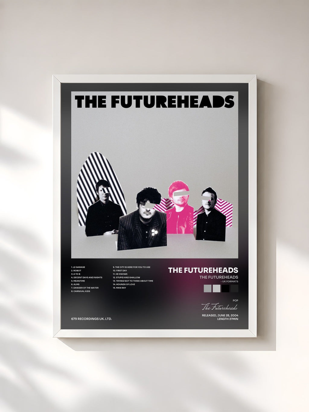 #blanc The Futureheads (- UK Formats) von The Futureheads als gerahmter Kunstdruck, weißer Rahmen, gedruckt und gerahmt in Frankreich