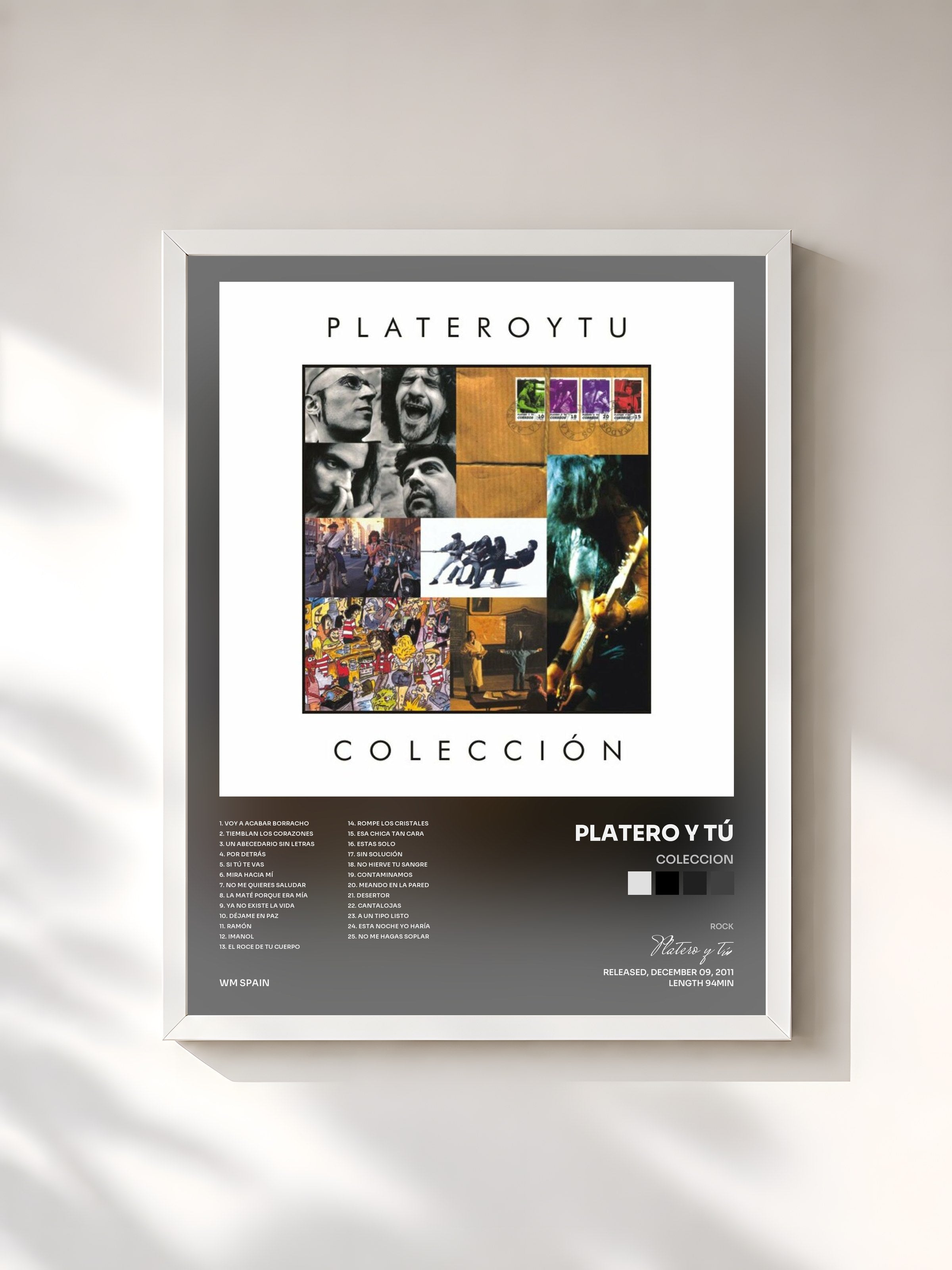 #blanc Tableau de l'album Coleccion de Platero y tú, cadre blanc, imprimé et encadré en France