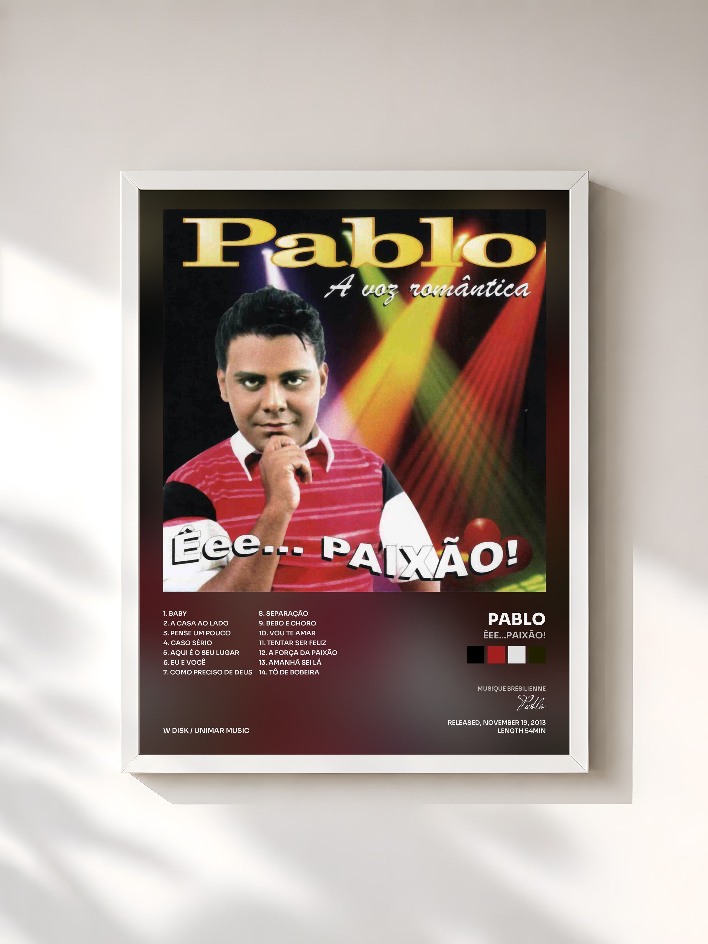 #blanc Tableau de l'album Êee...Paixão! de Pablo, cadre blanc, imprimé et encadré en France