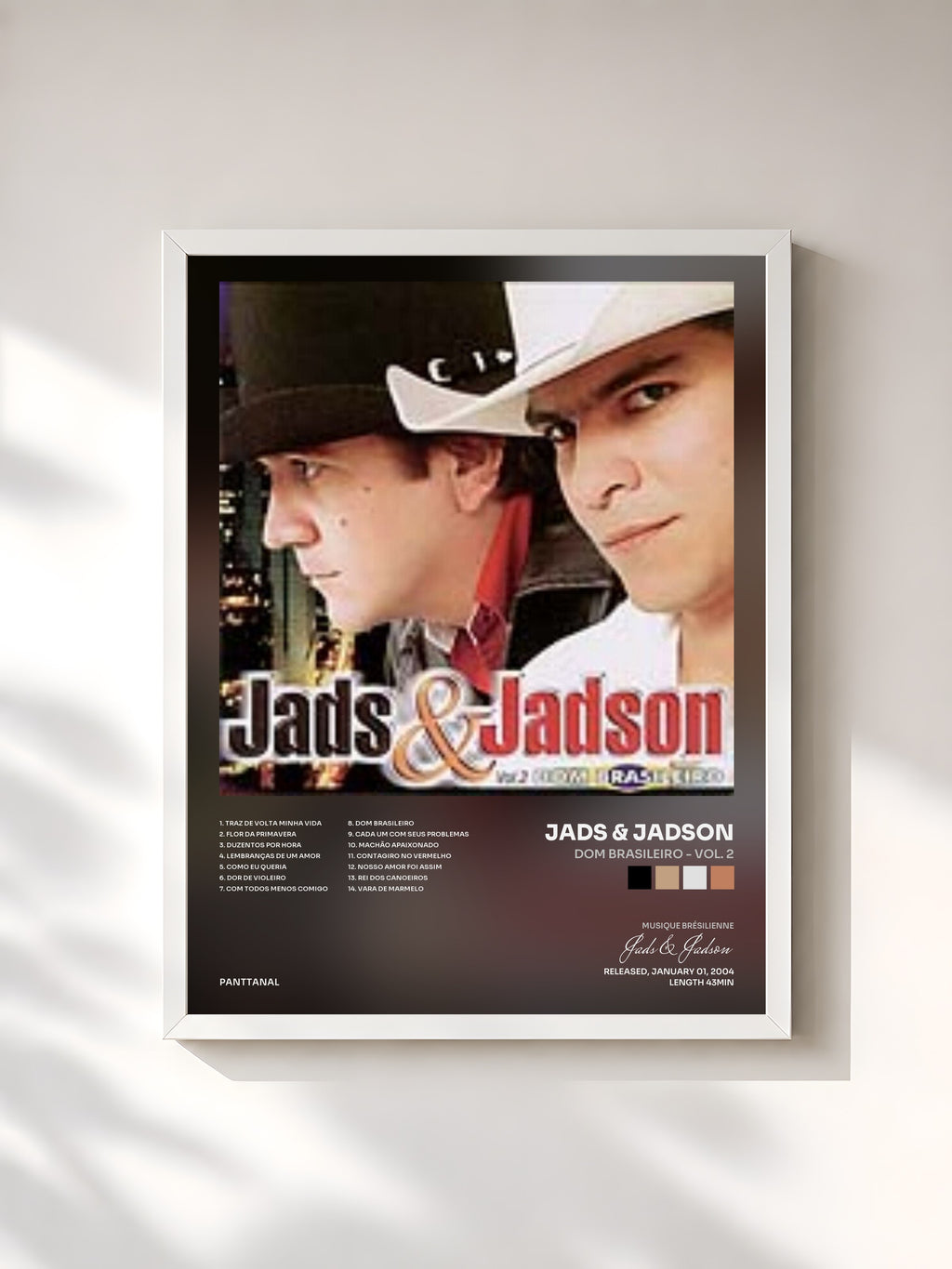 #blanc Dom Brasileiro - Vol. 2 by Jads & Jadson as a framed art print, white frame, printed and framed in France