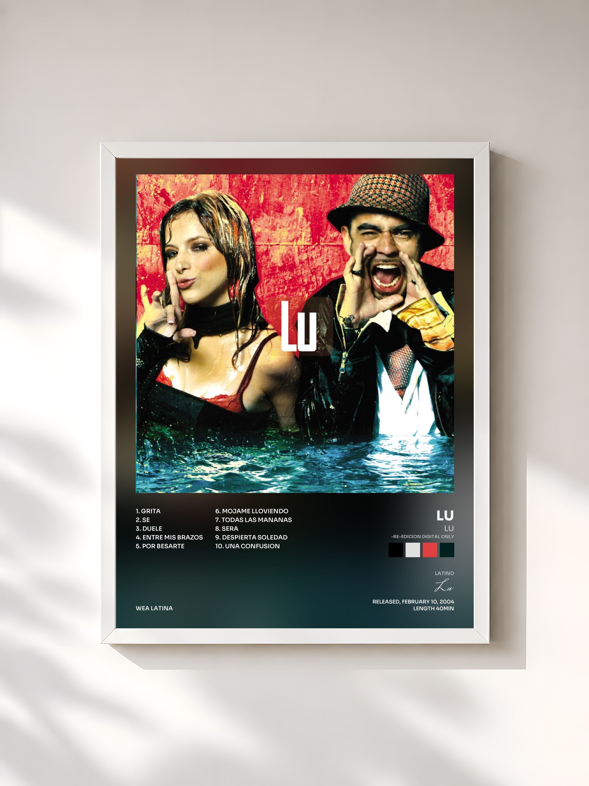 #blanc Tableau de l'album Lu (-re-edicion digital only) de Lu, cadre blanc, imprimé et encadré en France