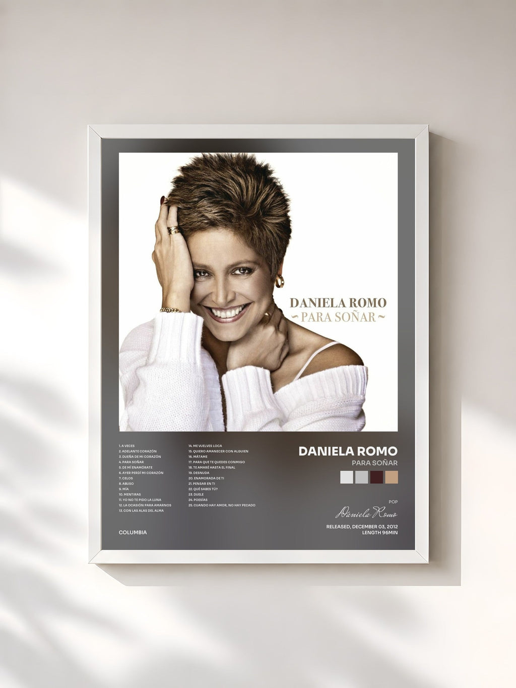 #blanc Para Soñar di Daniela Romo in stampa incorniciata, cornice bianca, stampata e incorniciata in Francia