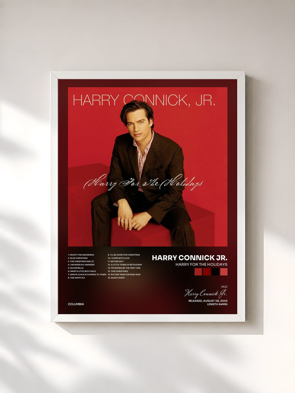 #blanc Harry For The Holidays di Harry Connick Jr. in stampa incorniciata, cornice bianca, stampata e incorniciata in Francia