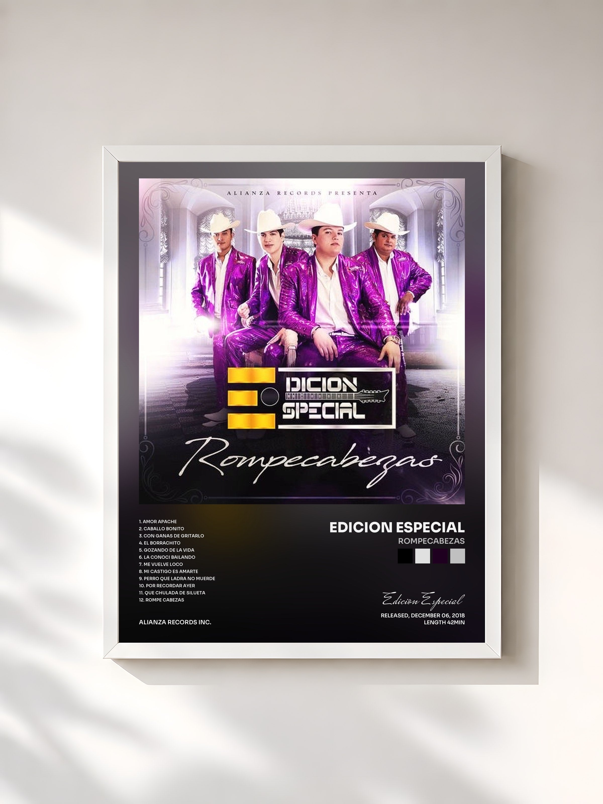 #blanc Tableau de l'album Rompecabezas de Edicion Especial, cadre blanc, imprimé et encadré en France