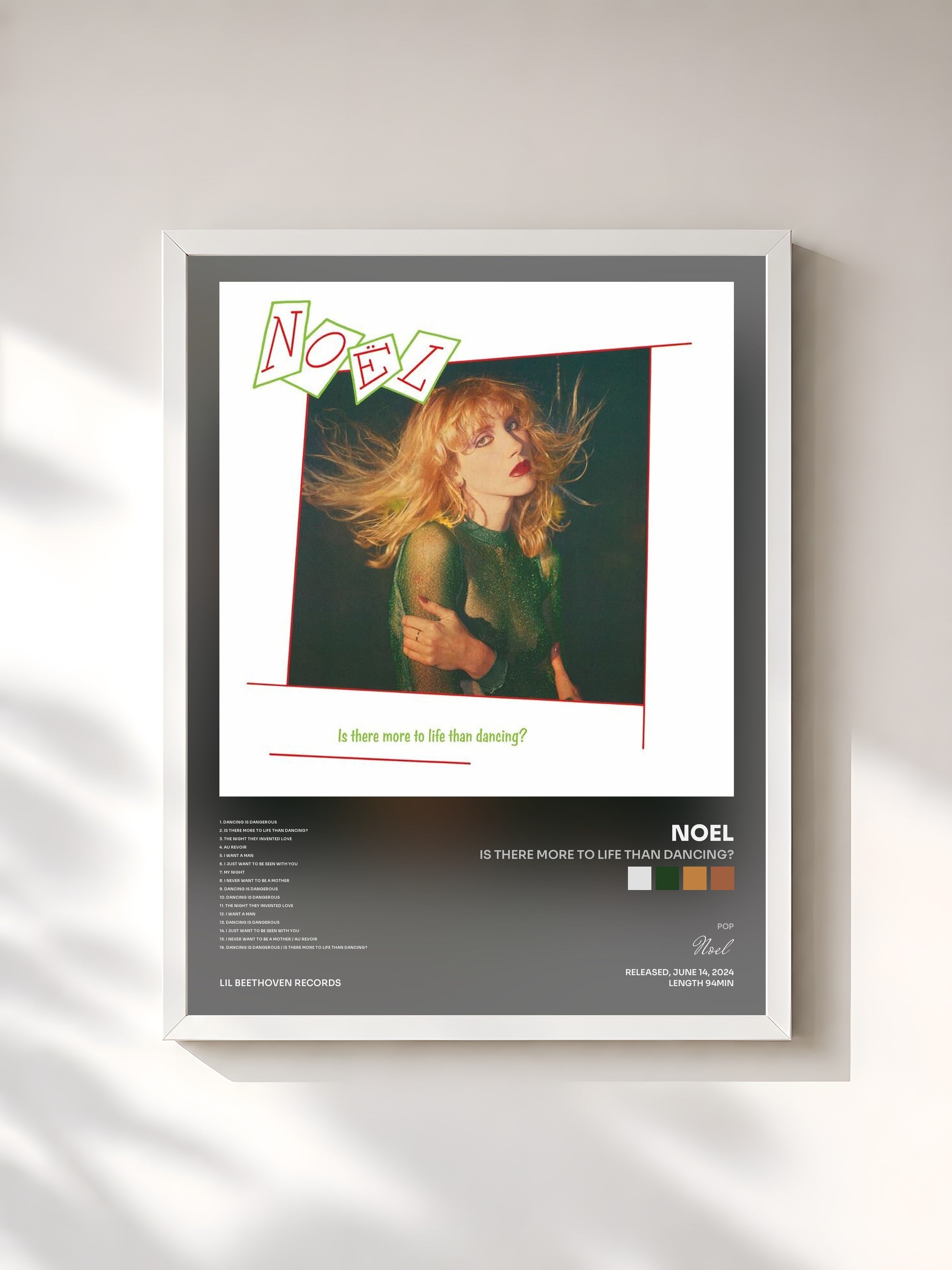 #blanc Tableau de l'album Is there more to life than dancing? de Noel, cadre blanc, imprimé et encadré en France