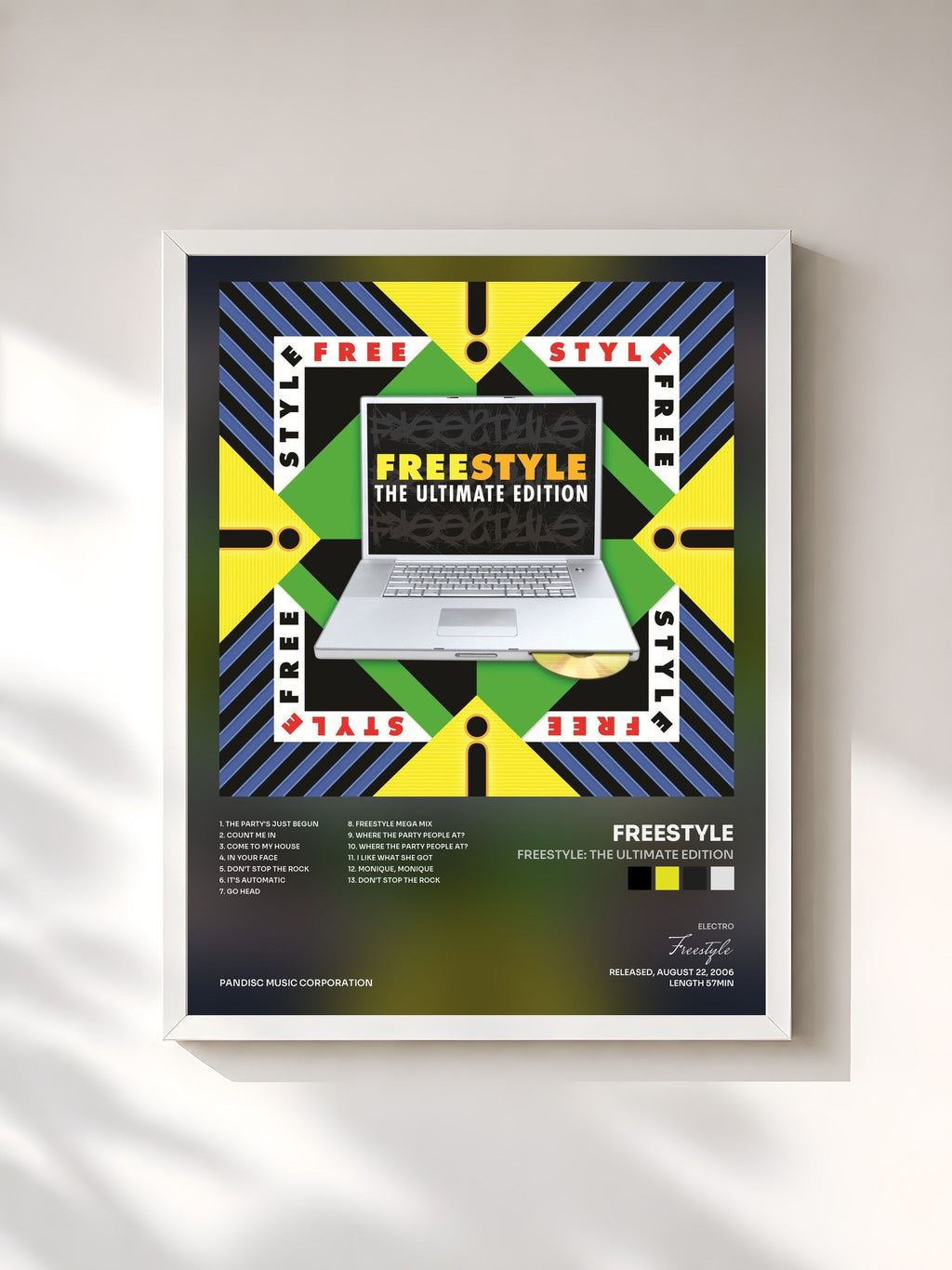 #blanc Freestyle: The Ultimate Edition by Freestyle as a framed art print, white frame, printed and framed in France