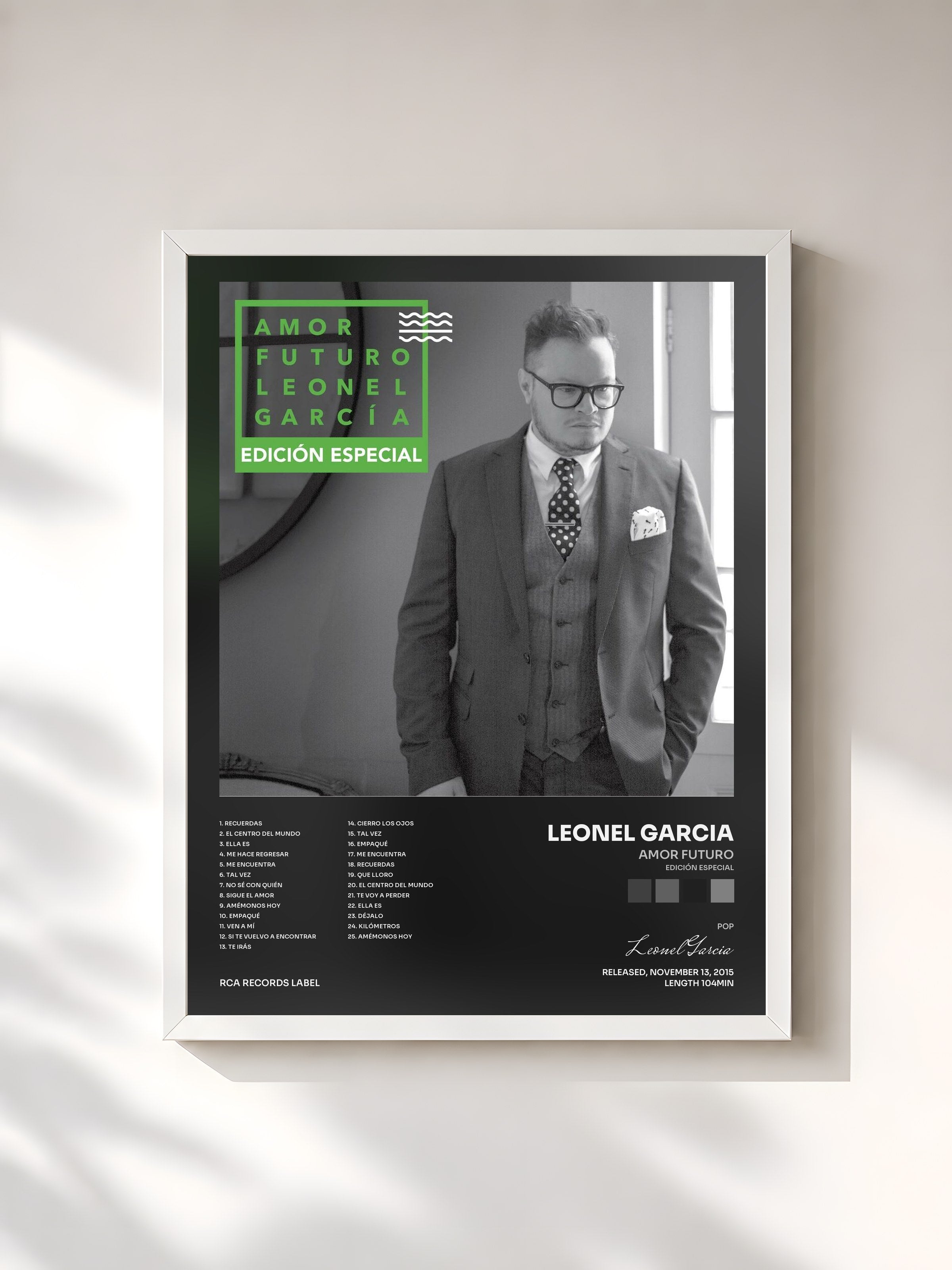 #blanc Tableau de l'album Amor Futuro (Edición Especial) de Leonel Garcia, cadre blanc, imprimé et encadré en France
