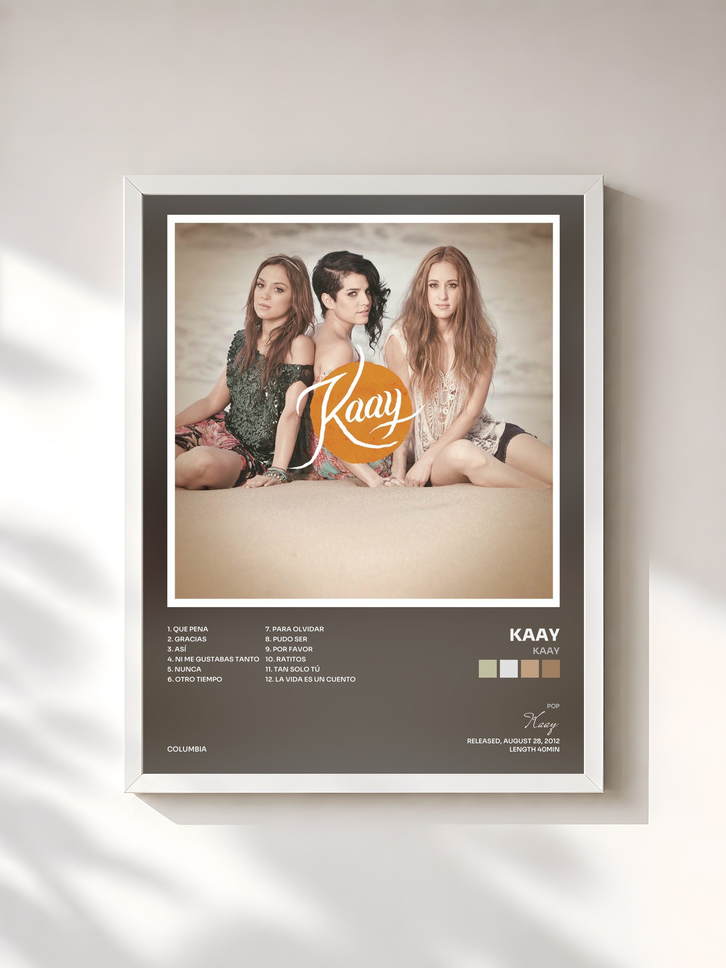 #blanc Tableau de l'album Kaay de Kaay, cadre blanc, imprimé et encadré en France