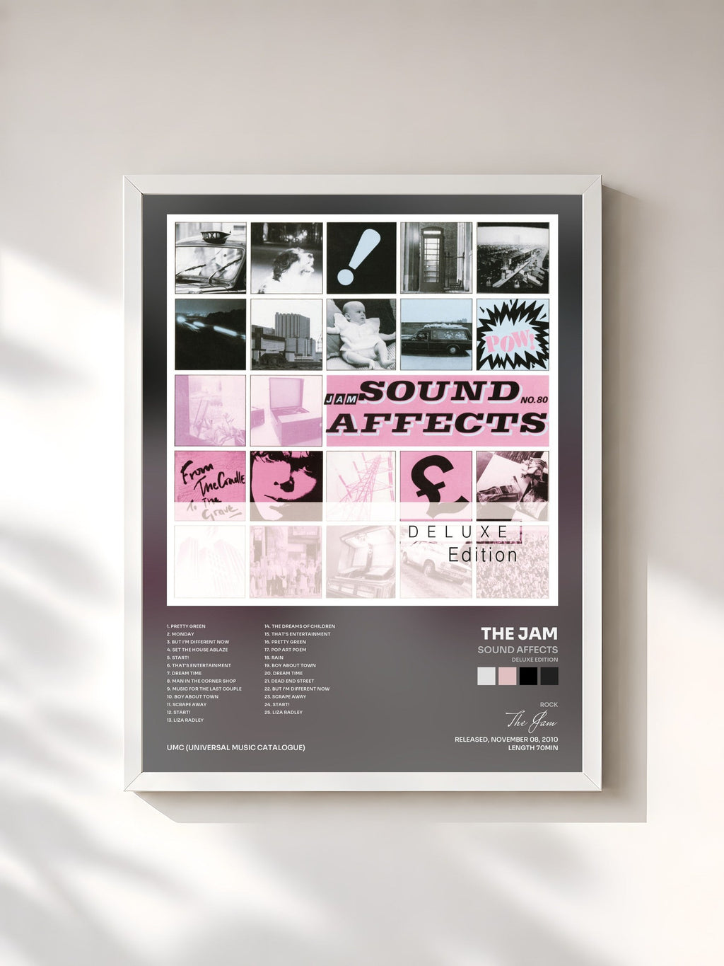 #blanc Sound Affects (Deluxe Edition) von The Jam als gerahmter Kunstdruck, weißer Rahmen, gedruckt und gerahmt in Frankreich