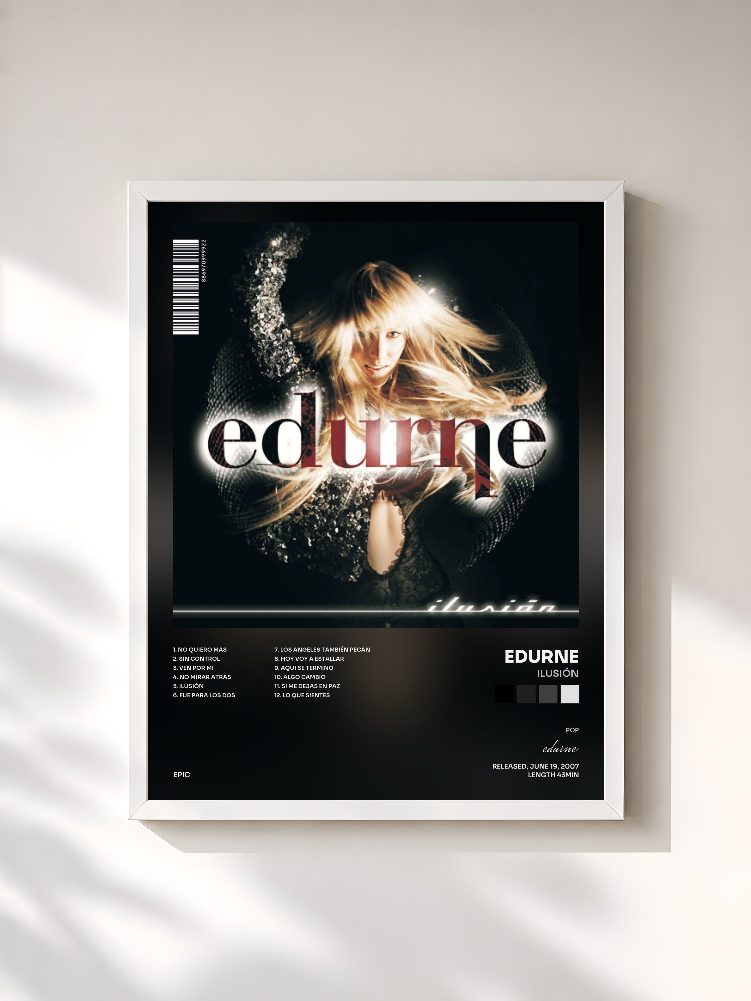 #blanc Tableau de l'album Ilusión de edurne, cadre blanc, imprimé et encadré en France