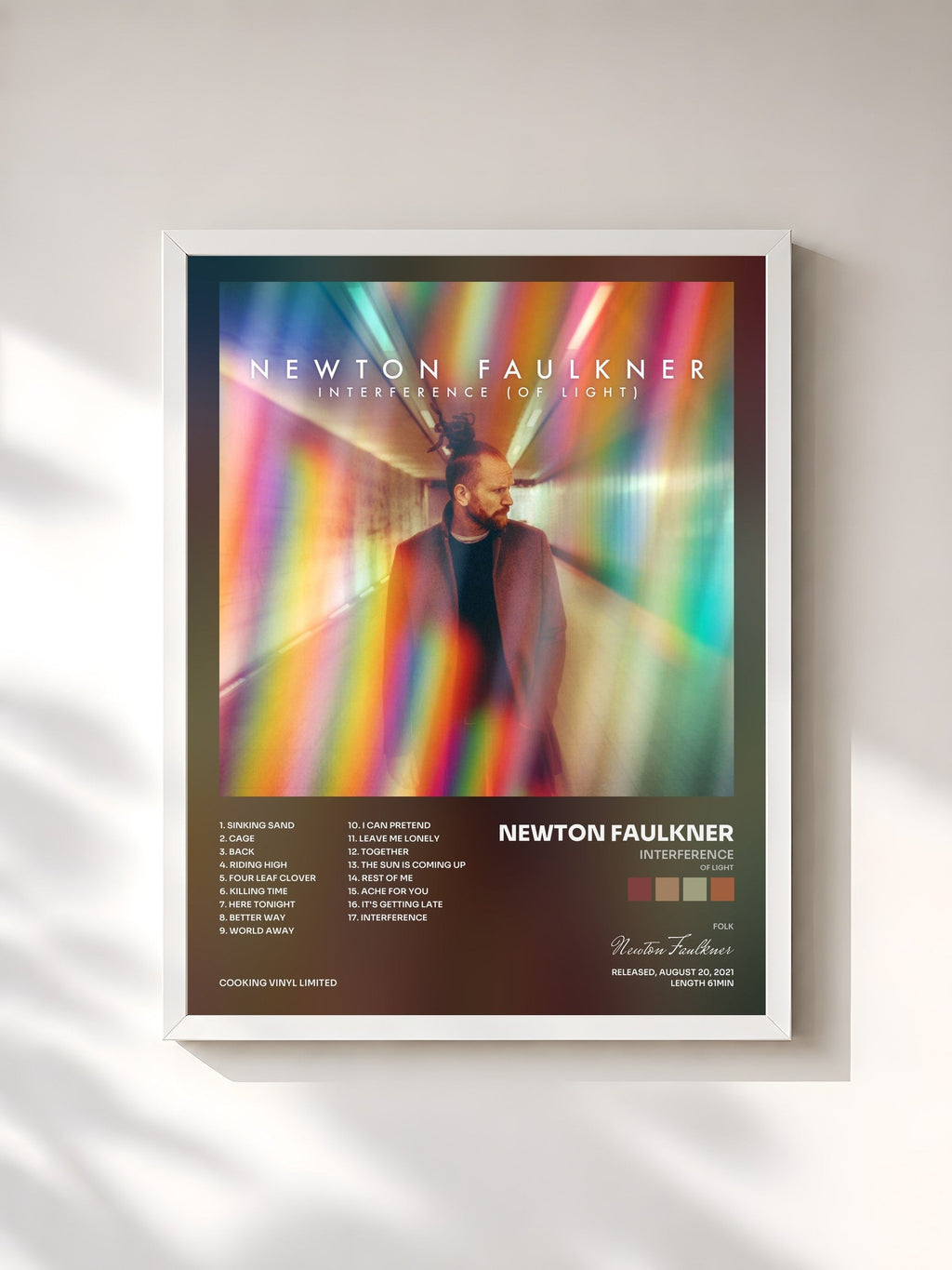 #blanc Interference (Of Light) di Newton Faulkner in stampa incorniciata, cornice bianca, stampata e incorniciata in Francia