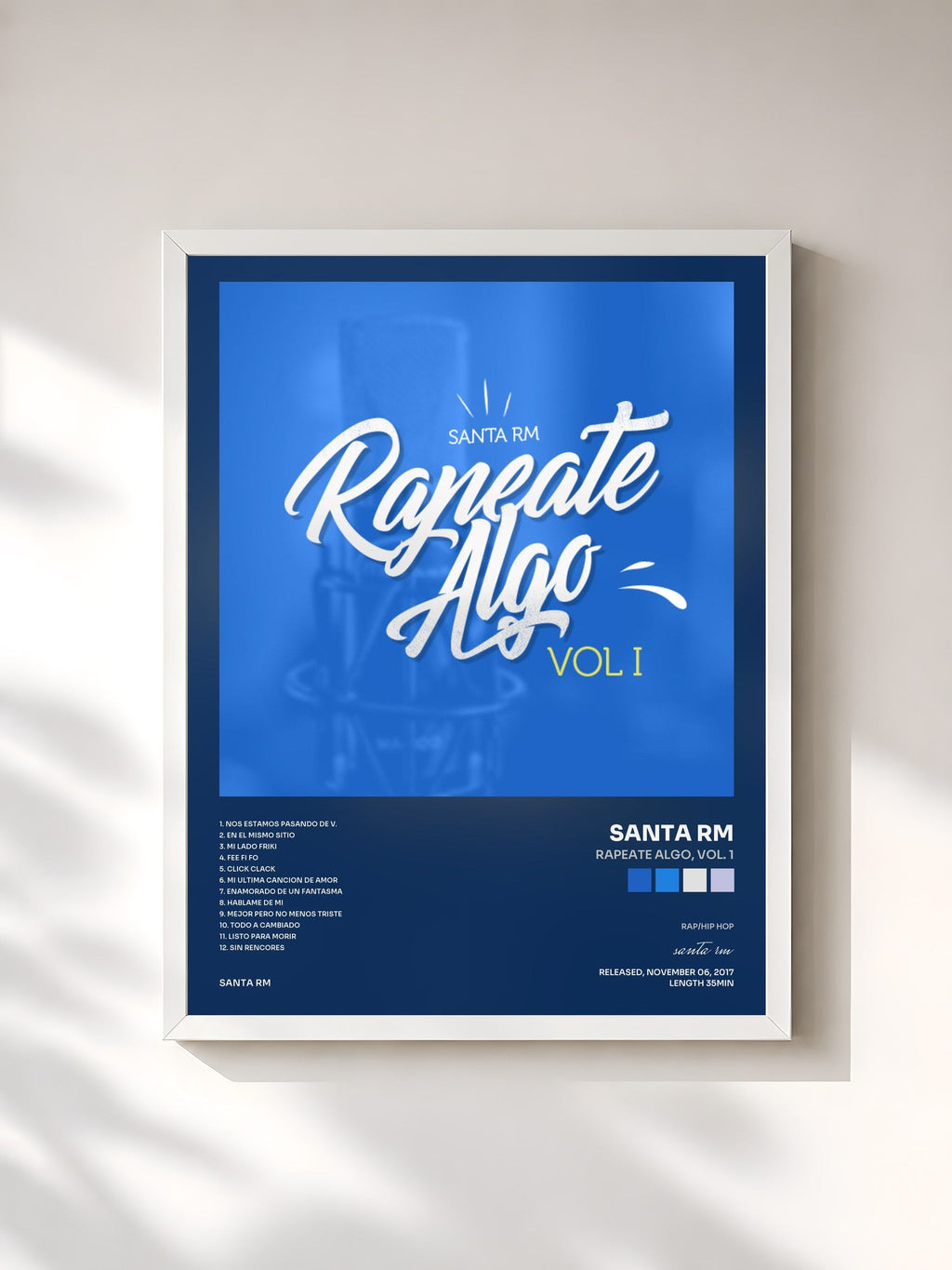 #blanc Rapeate Algo, vol. 1 by santa rm as a framed art print, white frame, printed and framed in France