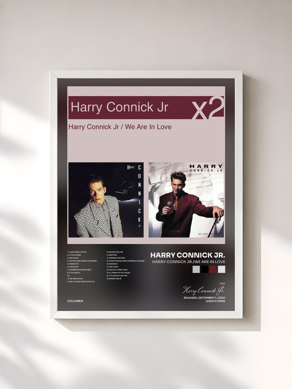 #blanc Harry Connick Jr./We Are In Love von Harry Connick Jr. als gerahmter Kunstdruck, weißer Rahmen, gedruckt und gerahmt in Frankreich