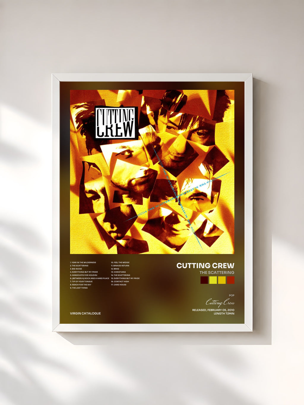 #blanc The Scattering by Cutting Crew as a framed art print, white frame, printed and framed in France