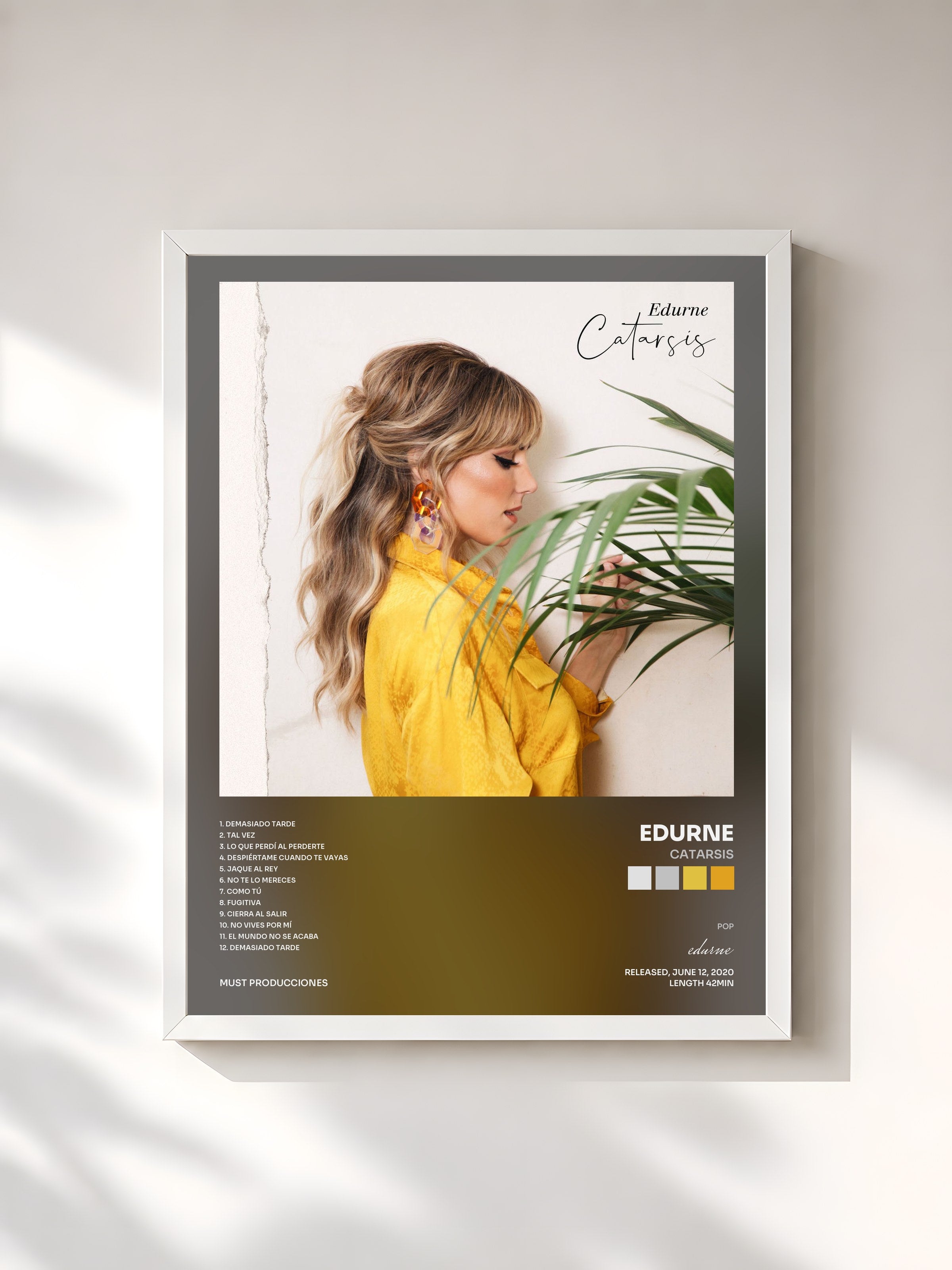 #blanc Tableau de l'album Catarsis de edurne, cadre blanc, imprimé et encadré en France