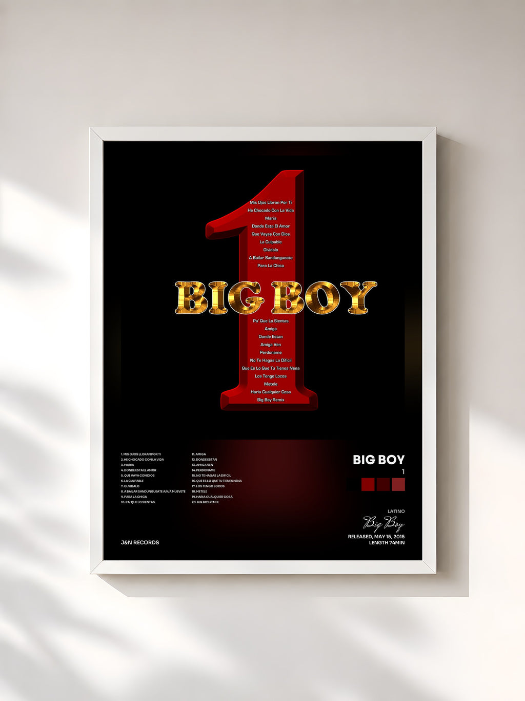 #blanc 1 by Big Boy as a framed art print, white frame, printed and framed in France