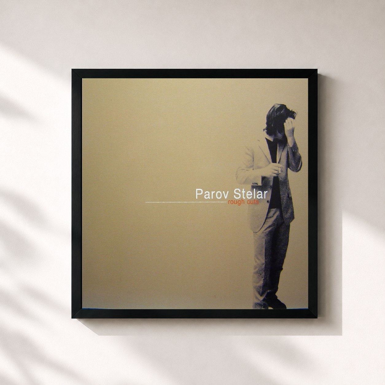 #noir Tableau carré de l'album Rough Cuts de Parov Stelar, cadre noir 32x32 cm