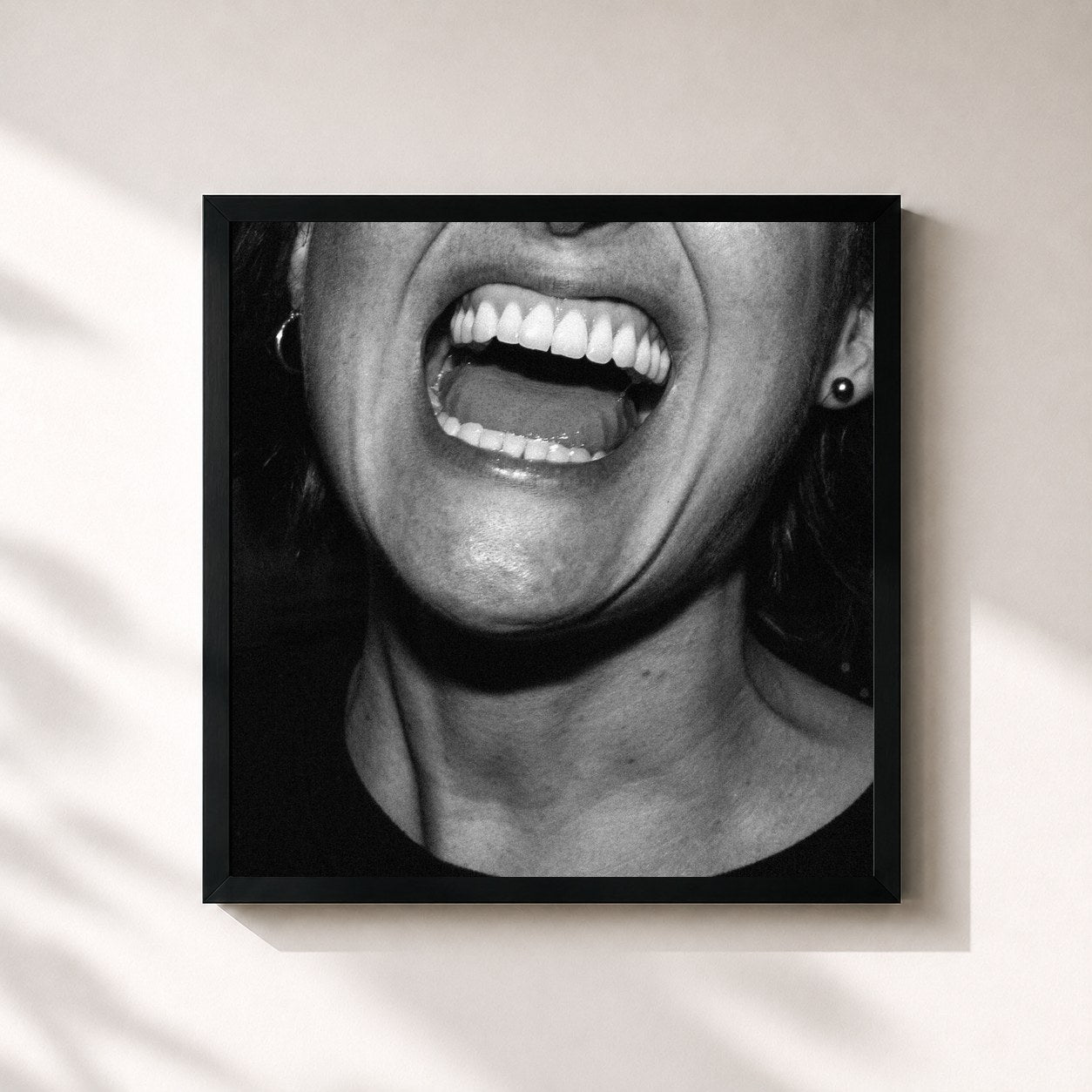 #noir Tableau carré de l'album Remember Never Before de July Talk, cadre noir 32x32 cm