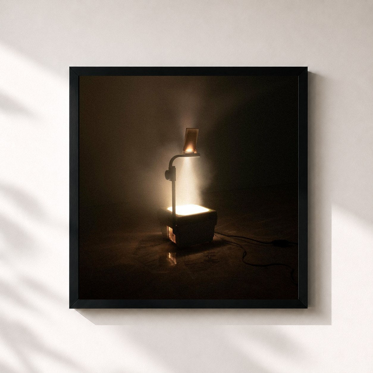 #noir Tableau carré de l'album Old Church Basement de Elevation Worship, cadre noir 32x32 cm