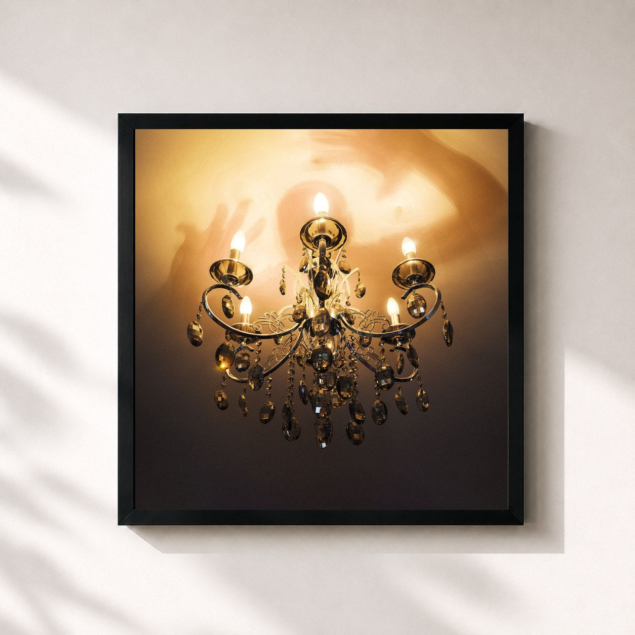 #noir Tableau carré de l'album Insomnia de Skepta, cadre noir 32x32 cm