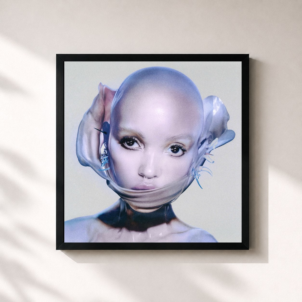 #noir Tableau carré de l'album EUSEXUA Afterglow de FKA twigs, cadre noir 32x32 cm