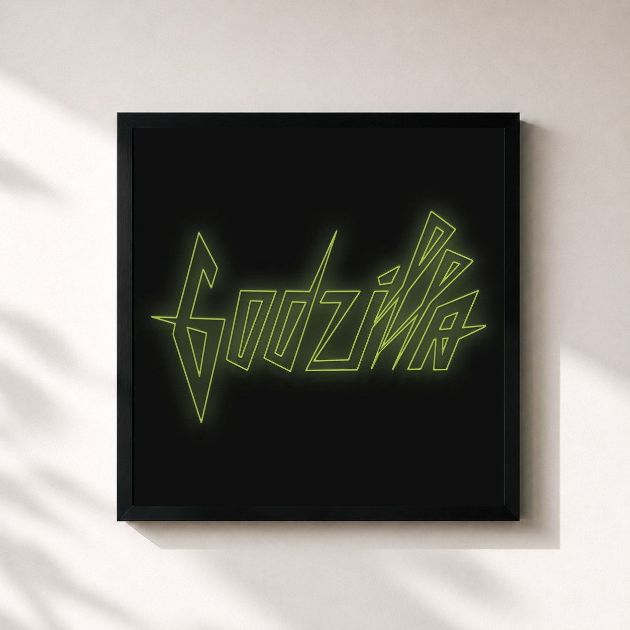 #noir Tableau carré de l'album GODZILLA de The Veronicas, cadre noir 32x32 cm