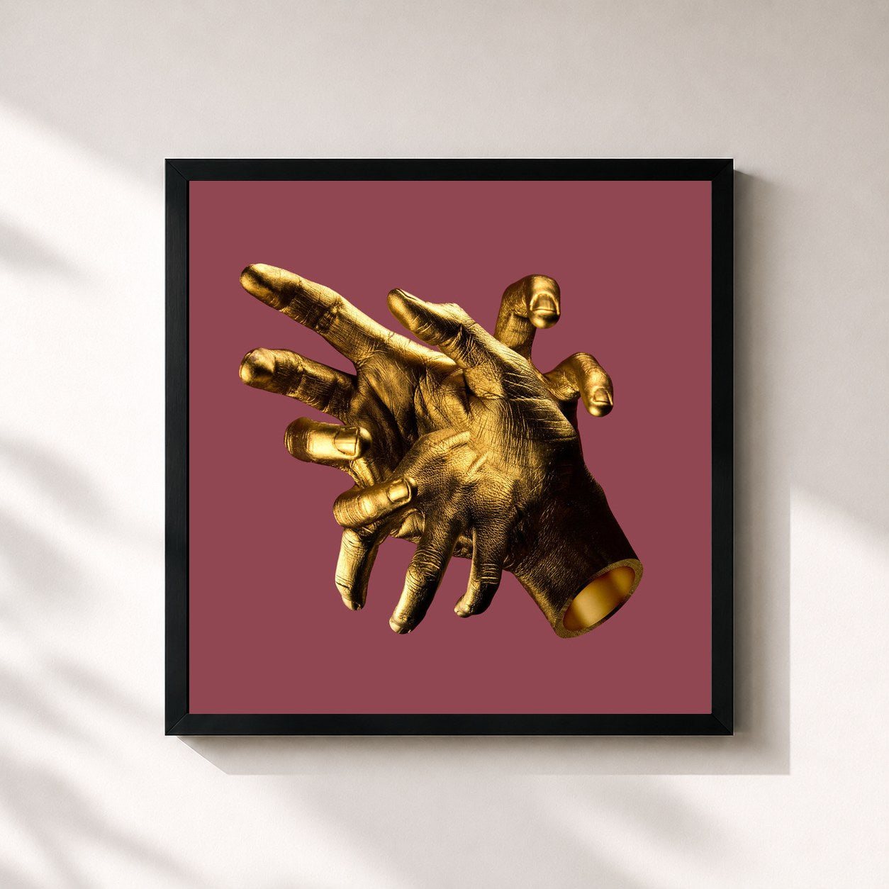 #noir Tableau carré de l'album Labor de Son Lux, cadre noir 32x32 cm