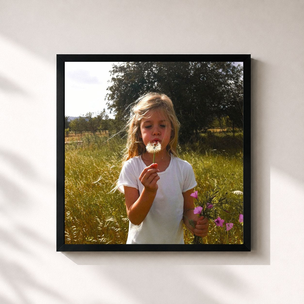 #noir Tableau carré de l'album Mama I Made It de Roxy Dekker, cadre noir 32x32 cm