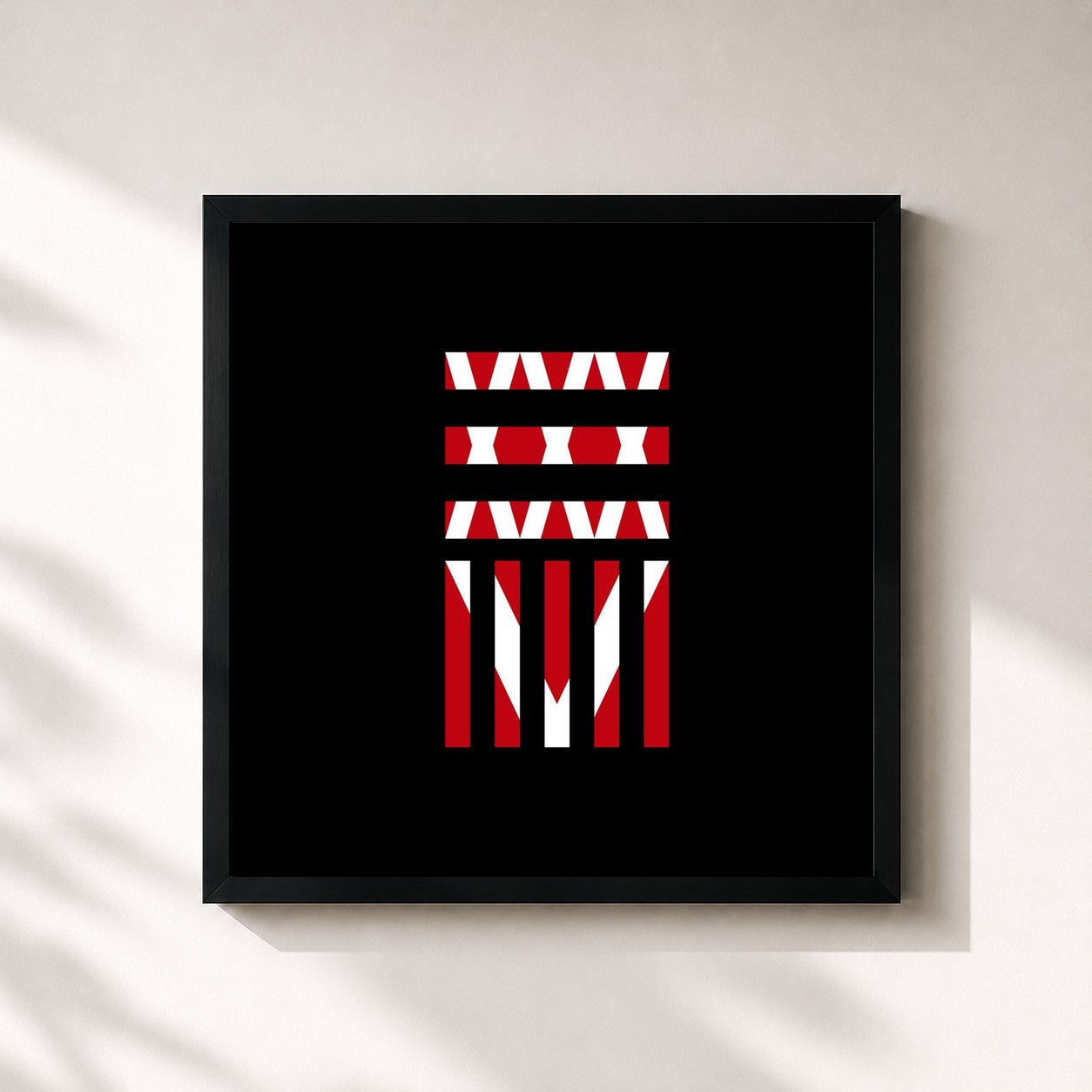 #noir Tableau carré de l'album 35xxxv (Deluxe Edition) de ONE OK ROCK, cadre noir 32x32 cm