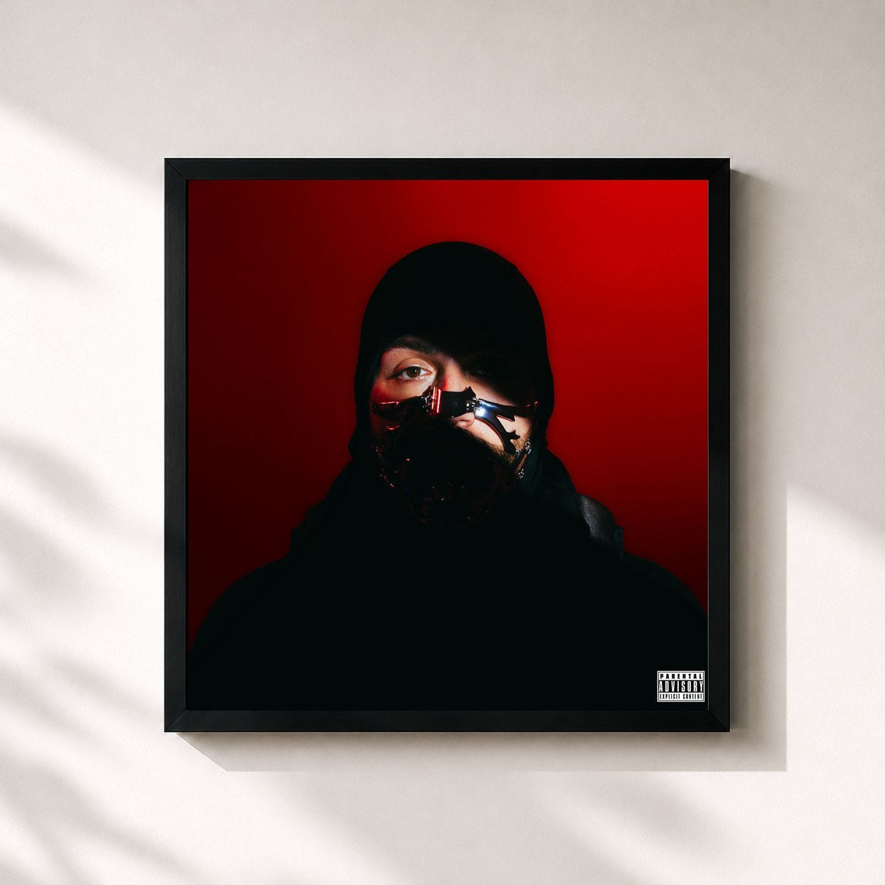 #noir Tableau carré de l'album CON I MIEI OCCHI (Deluxe) de Lele Blade, cadre noir 32x32 cm