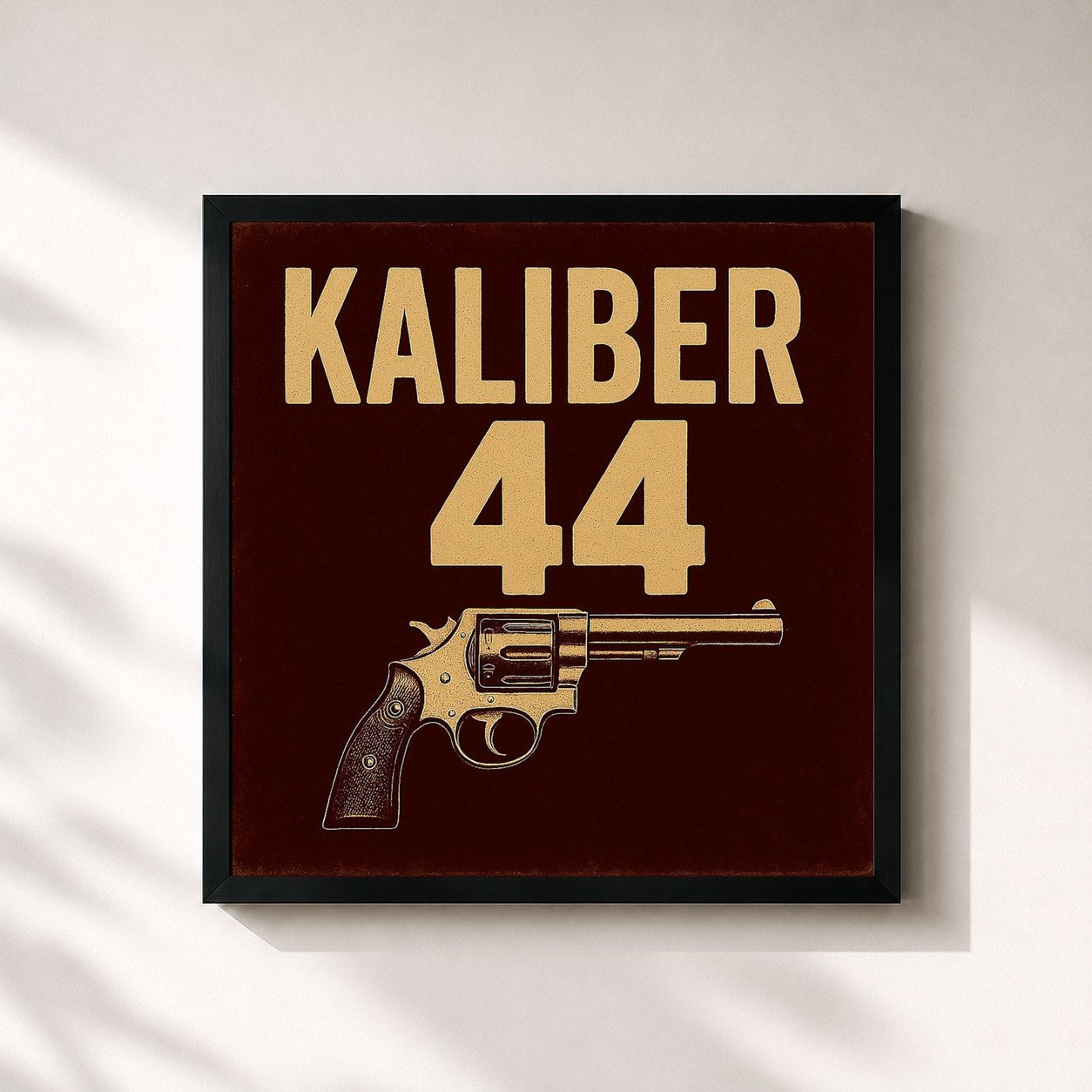 #noir Tableau carré de l'album Kaliber 44 de Kalazh44, cadre noir 32x32 cm