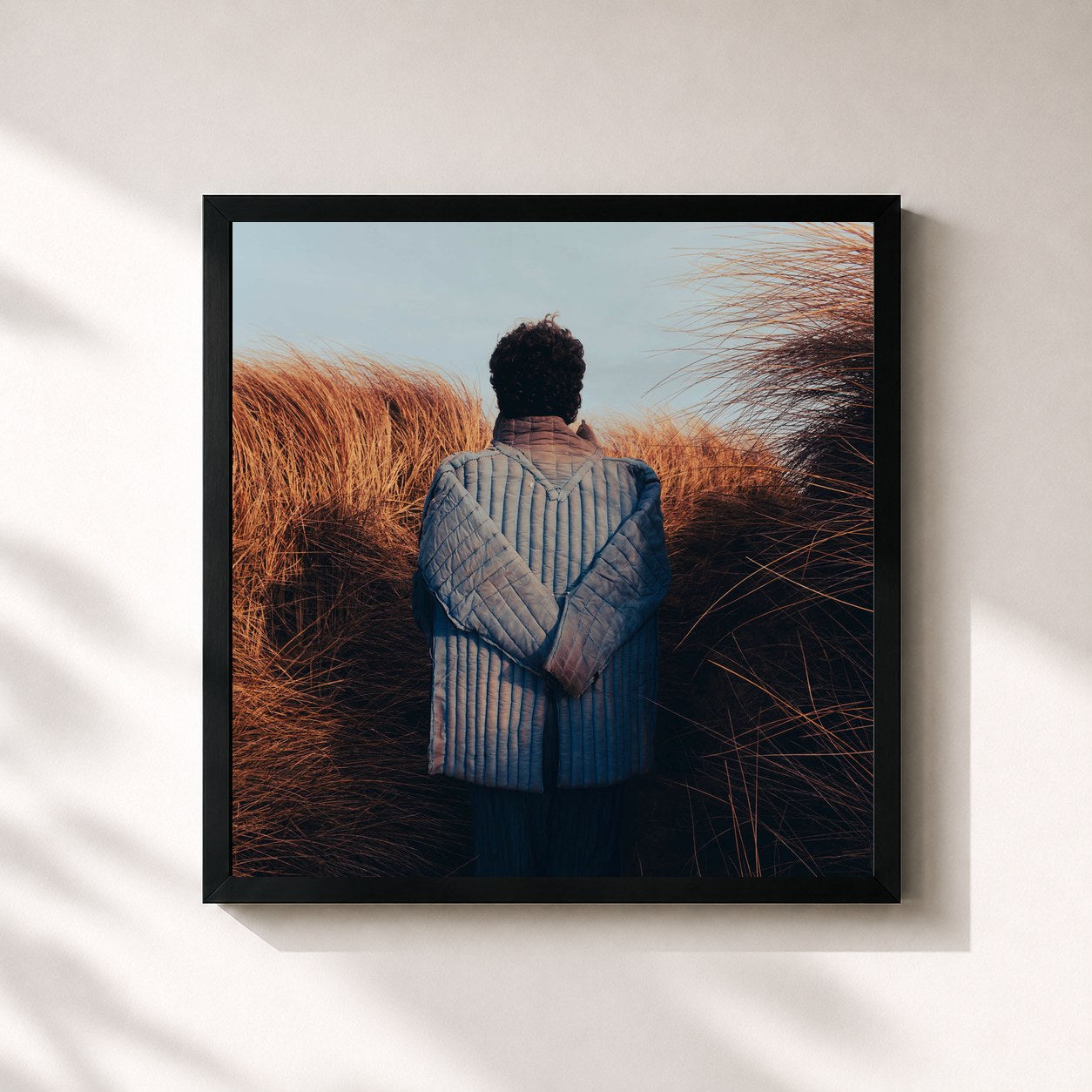#noir Tableau carré de l'album Pillars (Deluxe) de Jack Garratt, cadre noir 32x32 cm