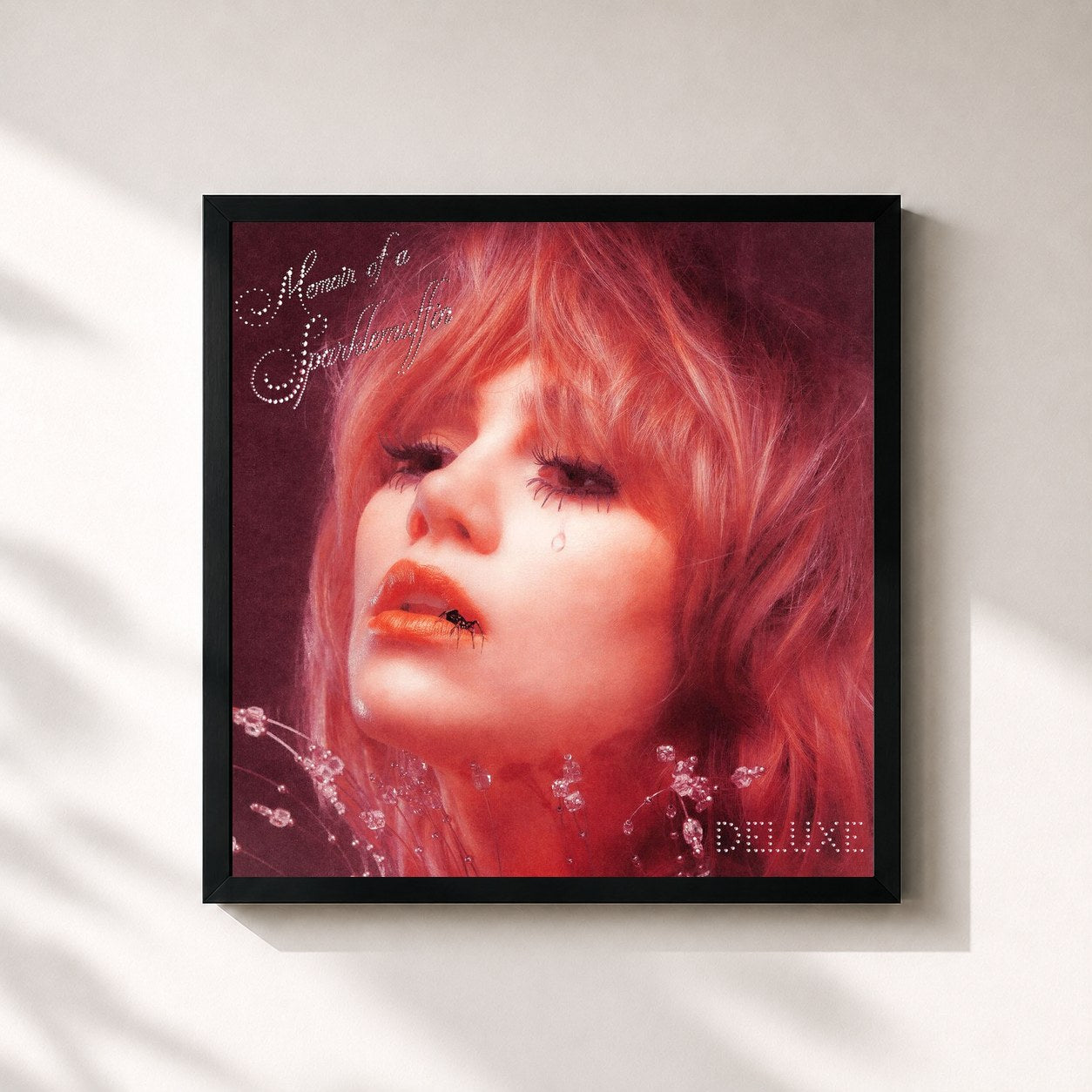 #noir Tableau carré de l'album Memoir of a Sparklemuffin (Deluxe) de Suki Waterhouse, cadre noir 32x32 cm