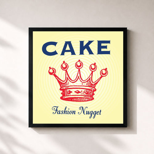 CAKE · Fashion Nugget — Affiche encadrée