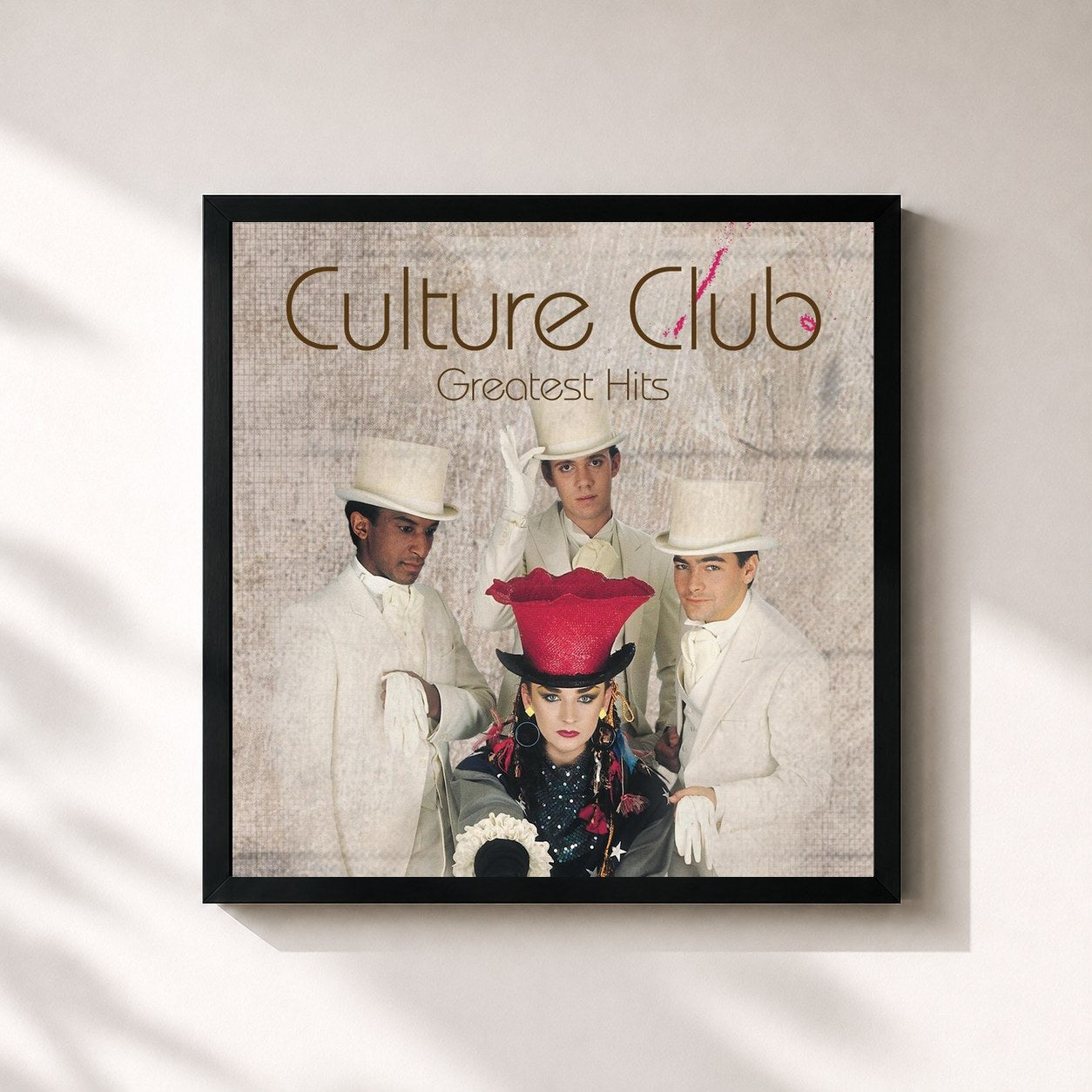 #noir Tableau carré de l'album Culture Club (Deluxe Edition) de Culture Club, cadre noir 32x32 cm
