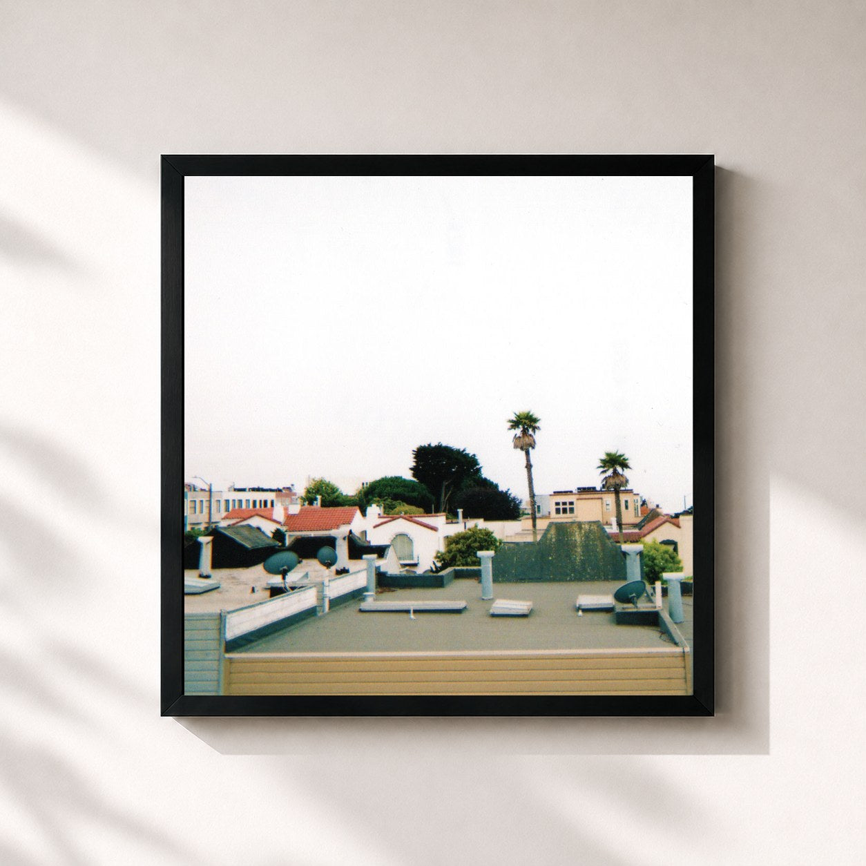 #noir Tableau carré de l'album Mark Kozelek de Mark Kozelek, cadre noir 32x32 cm