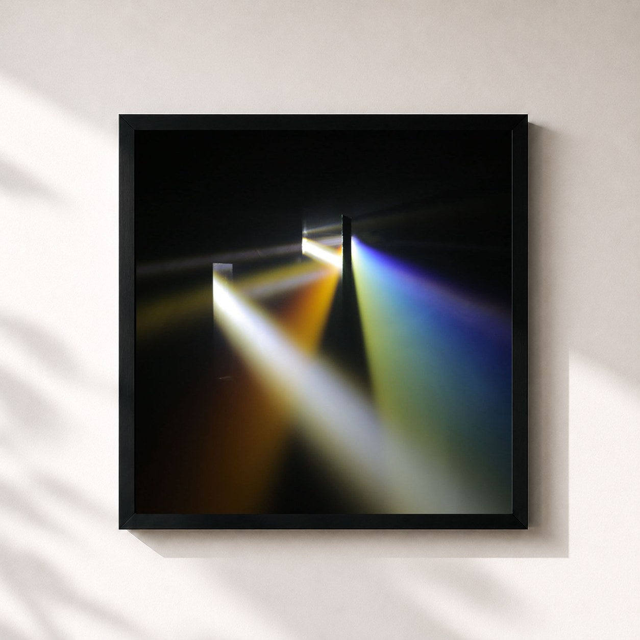 #noir Tableau carré de l'album A Light That Waits de The Fray, cadre noir 32x32 cm