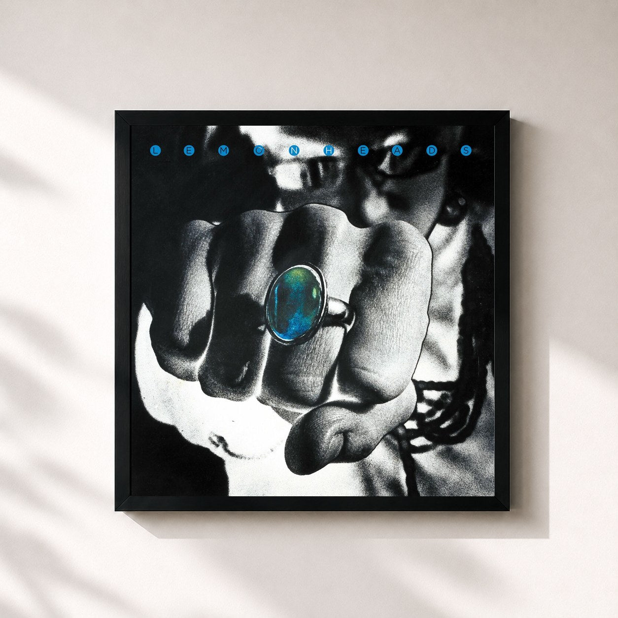 #noir Tableau carré de l'album Lovey (30th Anniversary Edition) de The Lemonheads, cadre noir 32x32 cm