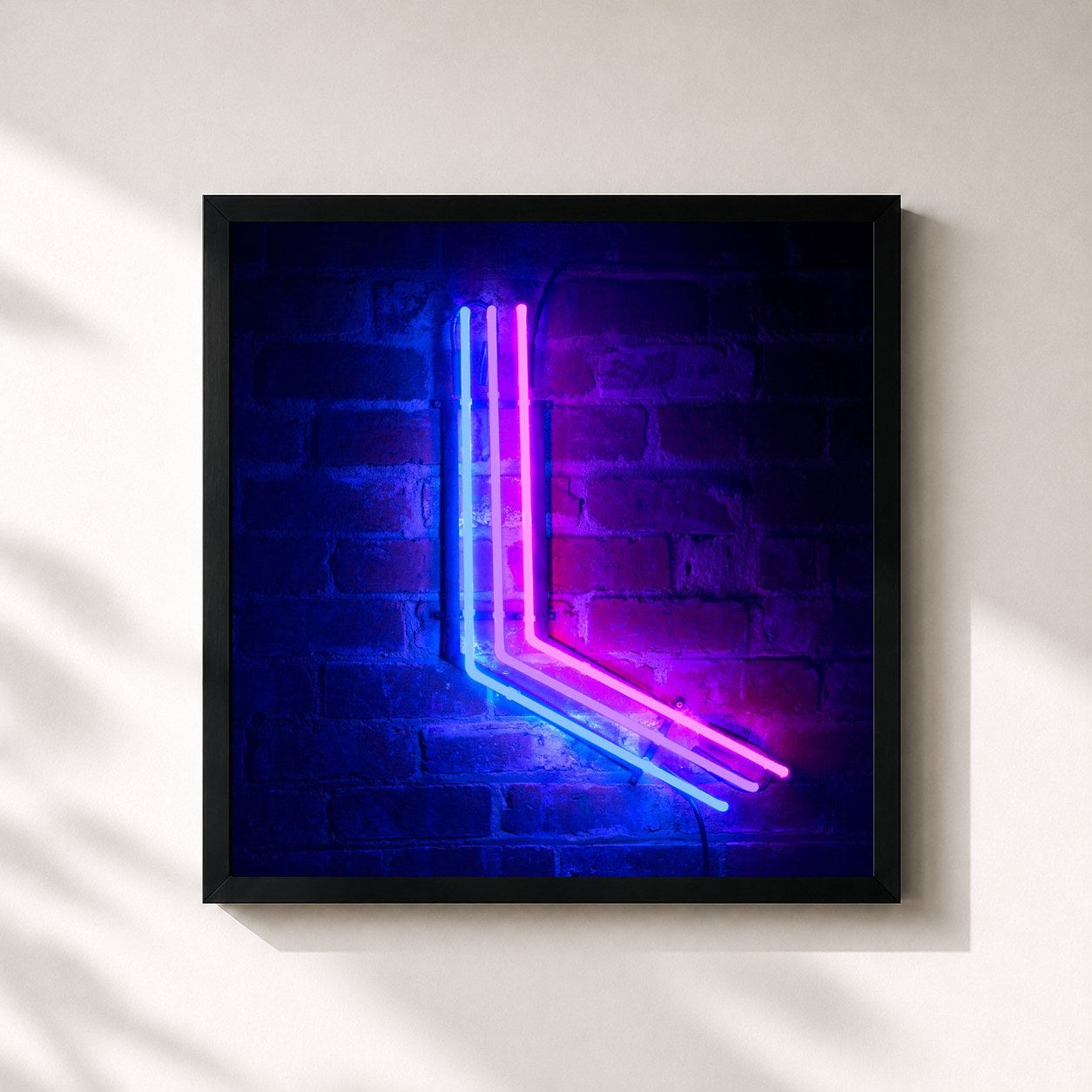 #noir Tableau carré de l'album twelvefour de The Paper Kites, cadre noir 32x32 cm