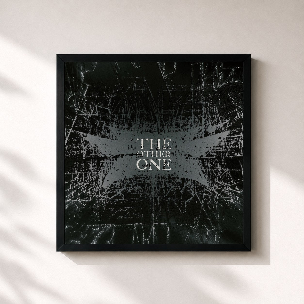 #noir Tableau carré de l'album THE OTHER ONE de BABYMETAL, cadre noir 32x32 cm