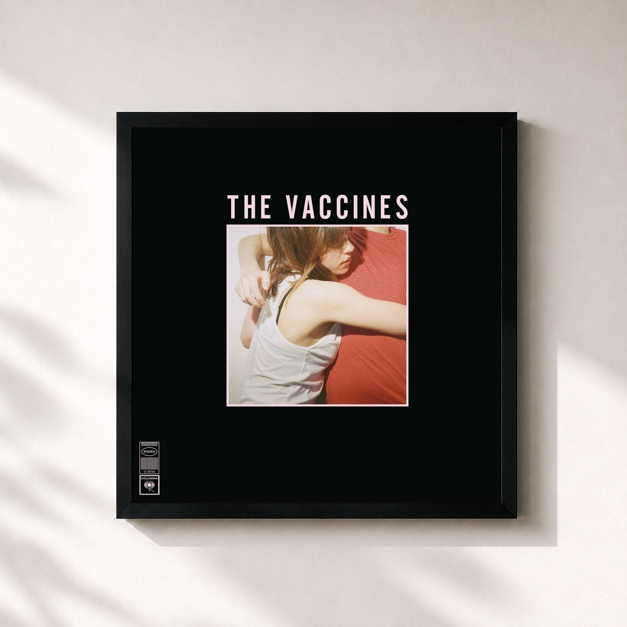 #noir Tableau carré de l'album What Did You Expect from The Vaccines? de The Vaccines, cadre noir 32x32 cm