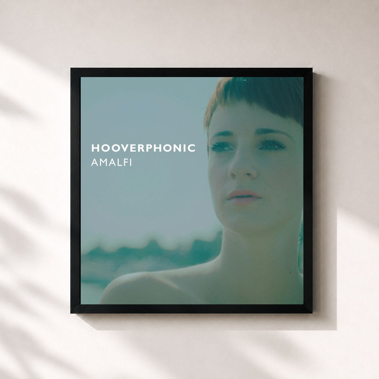 #noir Tableau carré de l'album Amalfi - EP de Hooverphonic, cadre noir 32x32 cm