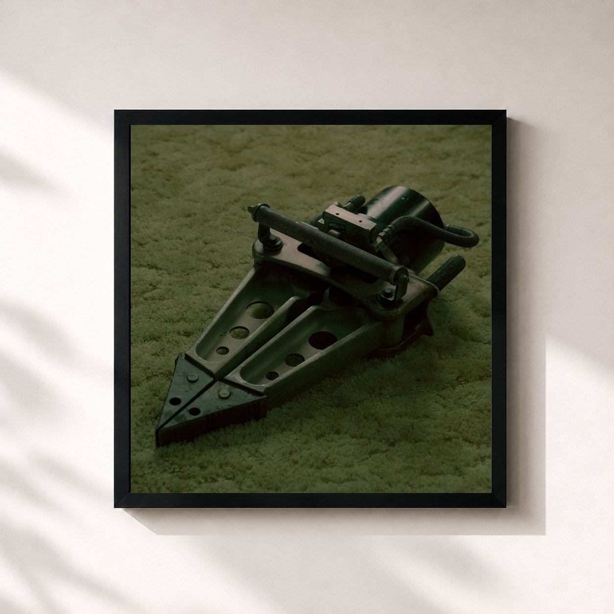 #noir Tableau carré de l'album The Jaws Of Life de Pierce the Veil, cadre noir 32x32 cm