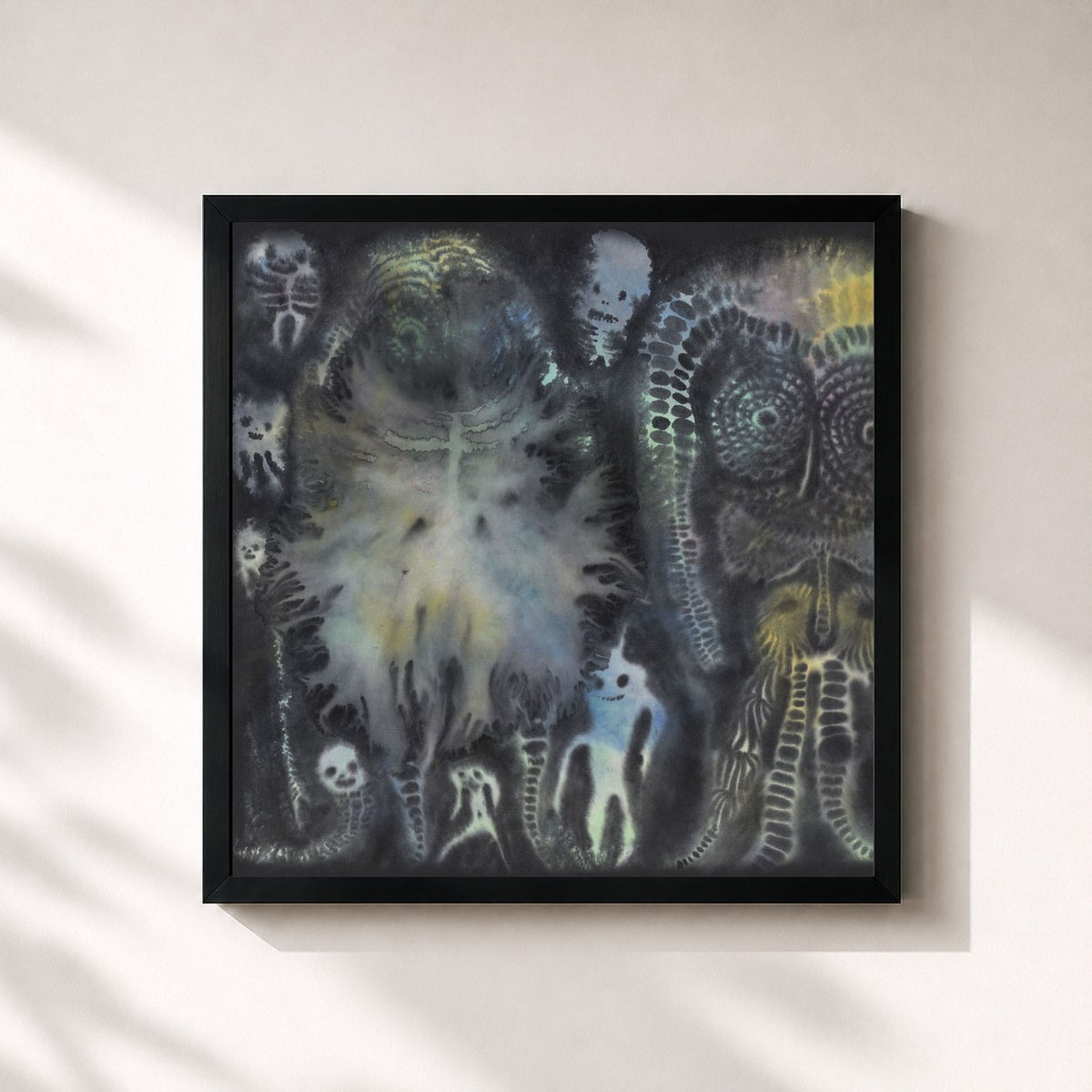 #noir Tableau carré de l'album There Near de Dinosaur Jr., cadre noir 32x32 cm
