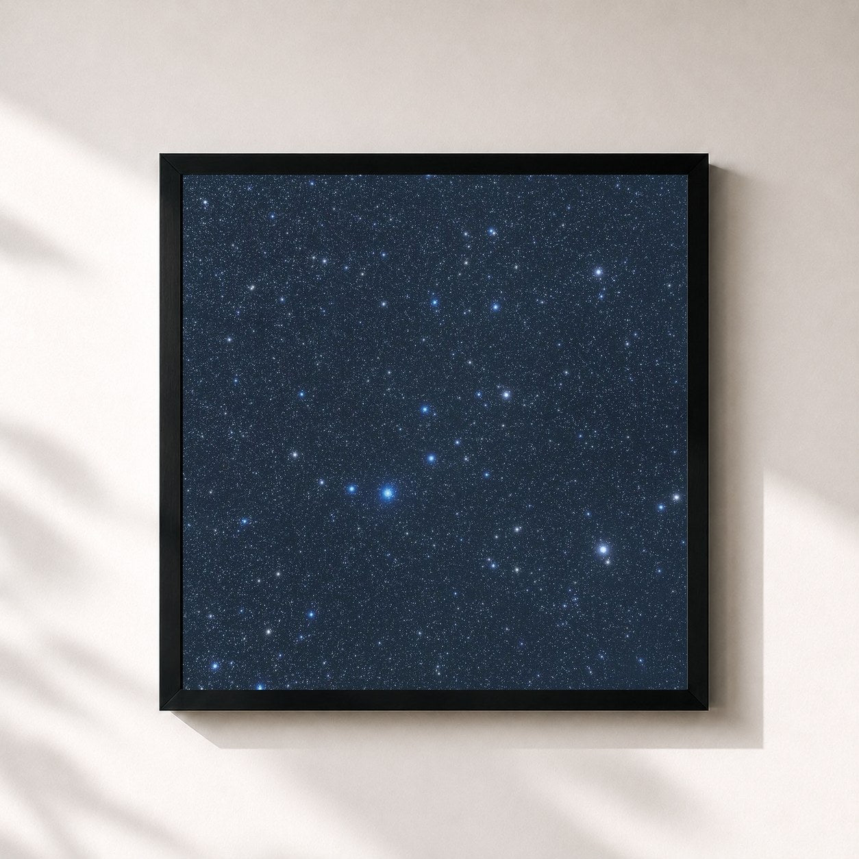 #noir Tableau carré de l'album LA NOTTE de Ariete, cadre noir 32x32 cm