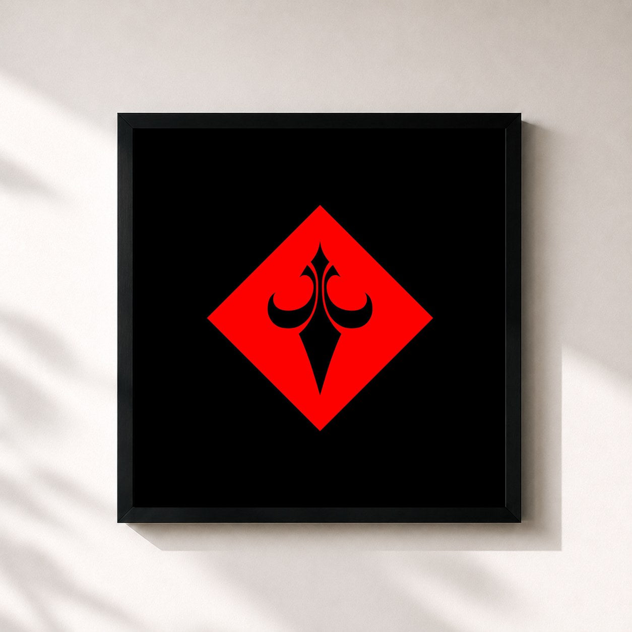 #noir Tableau carré de l'album REV de Aime Simone, cadre noir 32x32 cm